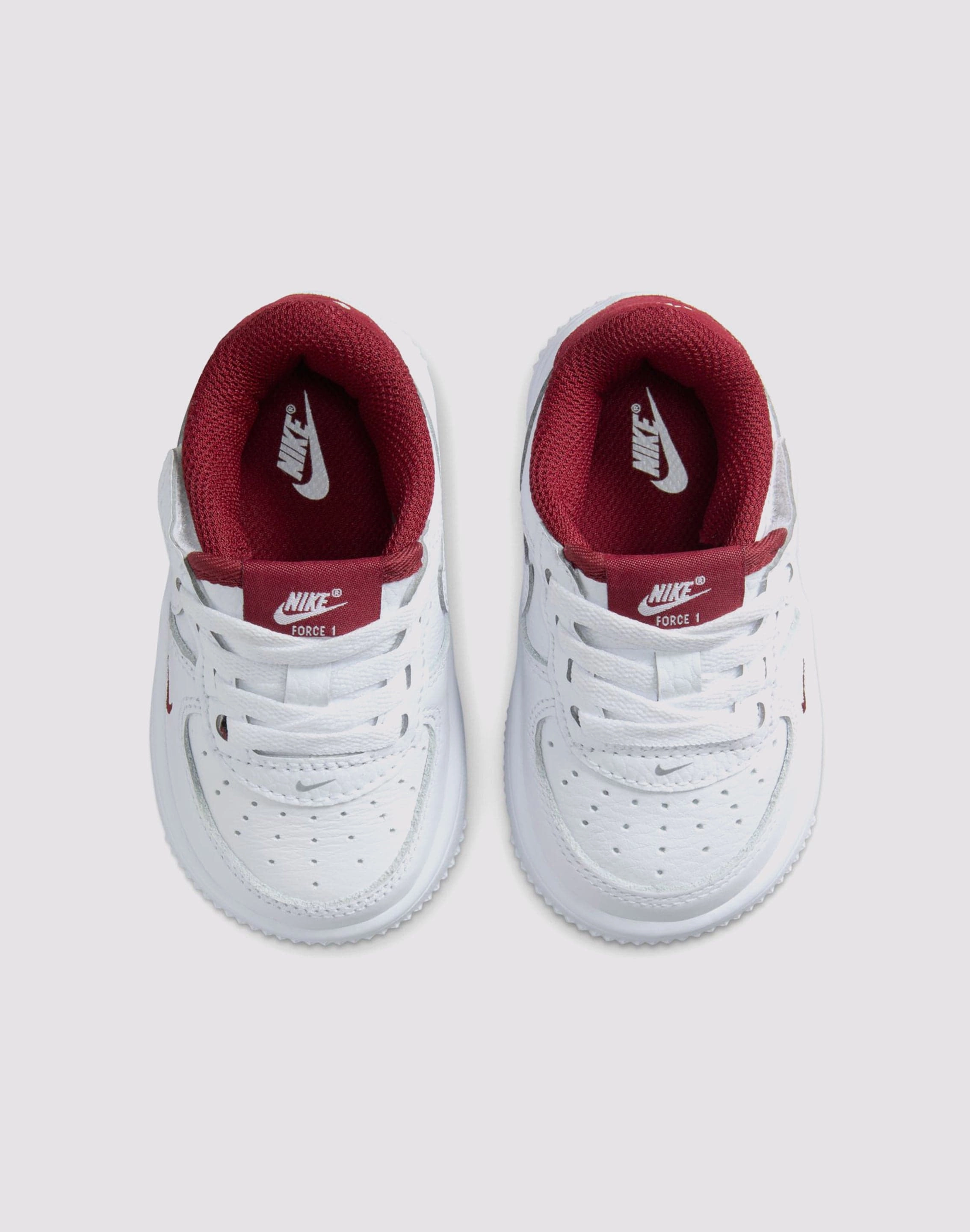 Nike Air Force 1 Low LV8 EasyOn Toddler Boys' "White/Team Red" Power Shoes