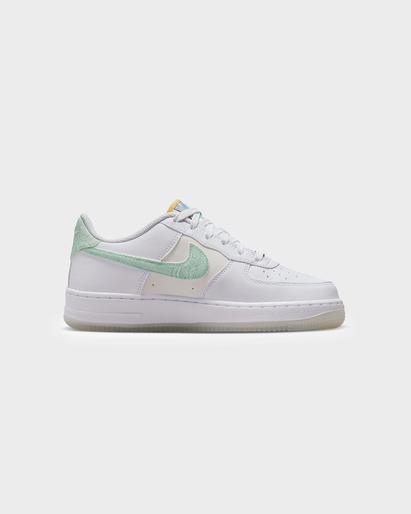 Ventilated Arch Support SyntheticLeather Nike Air Force 1 LV8 (GS) White/Mint Foam