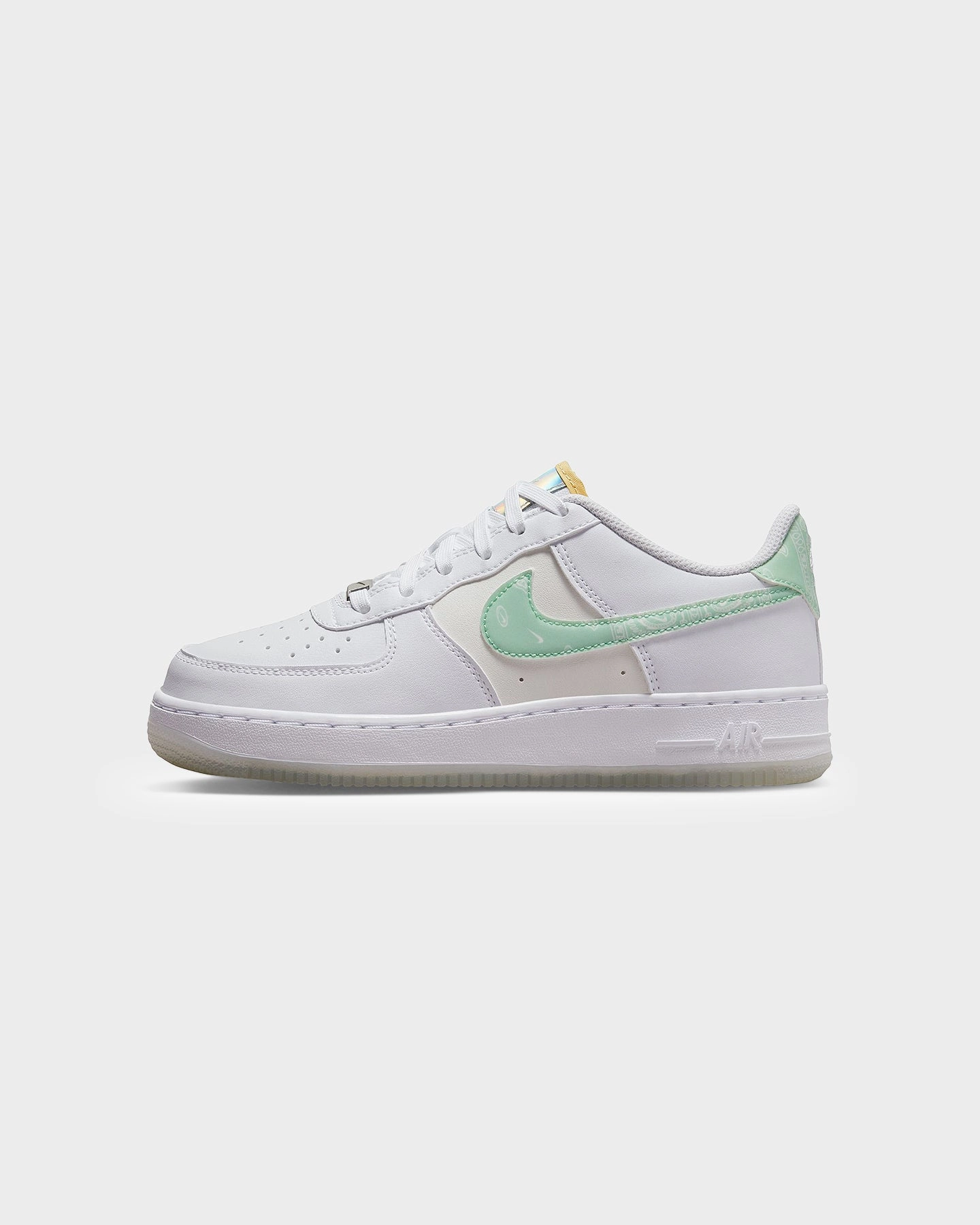 Shockproof Ultra Cushioned Nike Air Force 1 LV8 (GS) White/Mint Foam