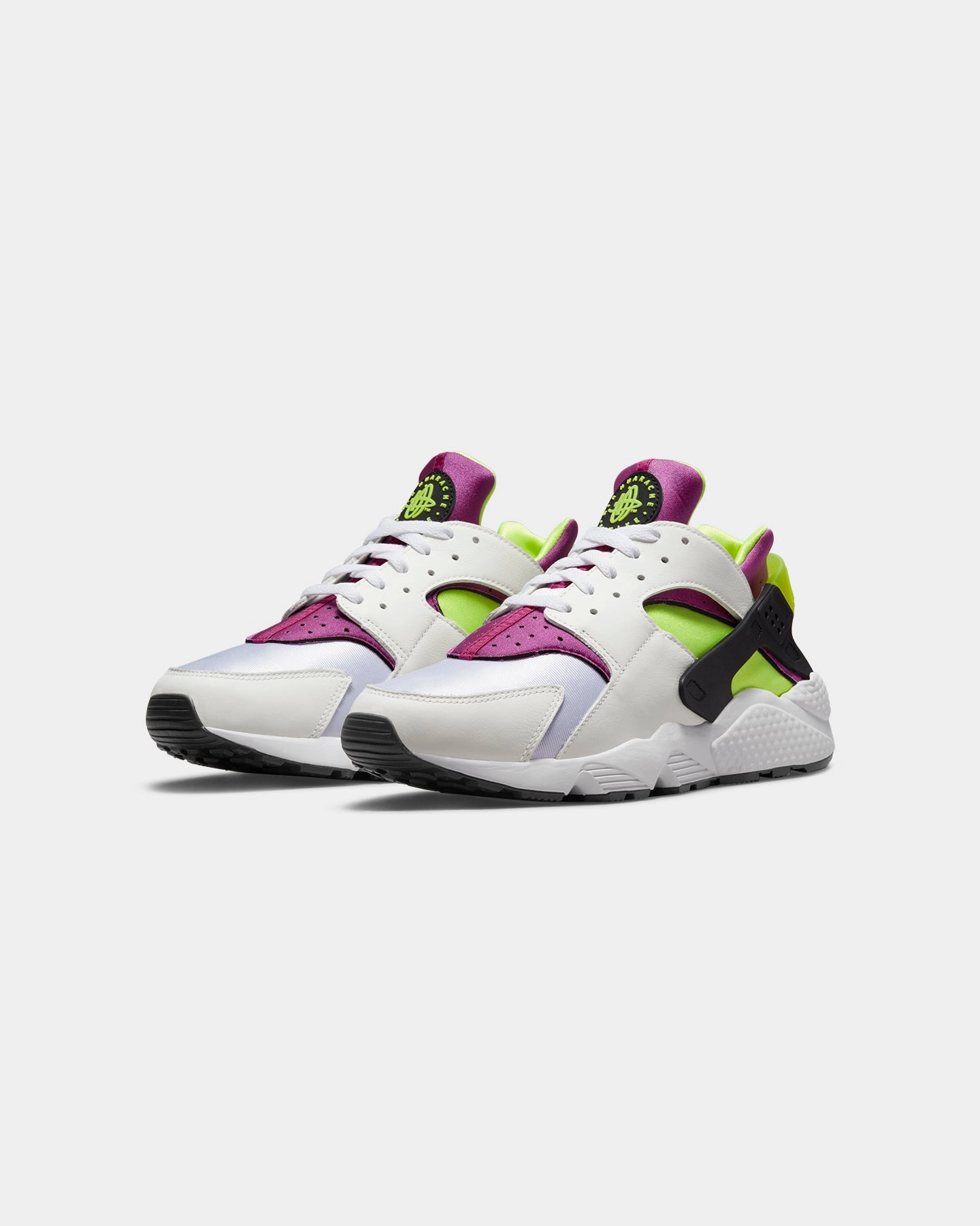 hiking - style Scarce Nike Air Huarache White/Neon Yellow