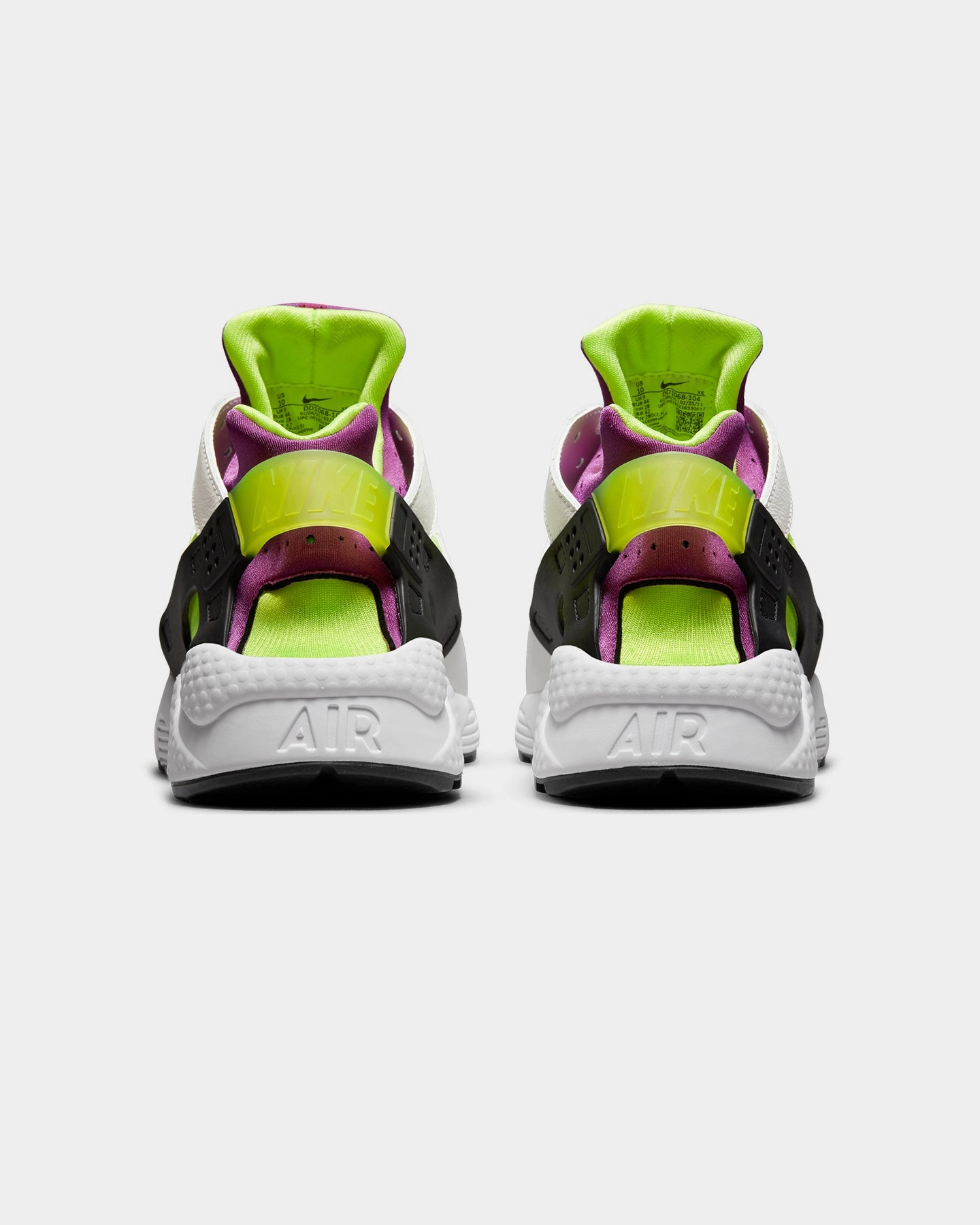 tight - fit Nike Air Huarache White/Neon Yellow