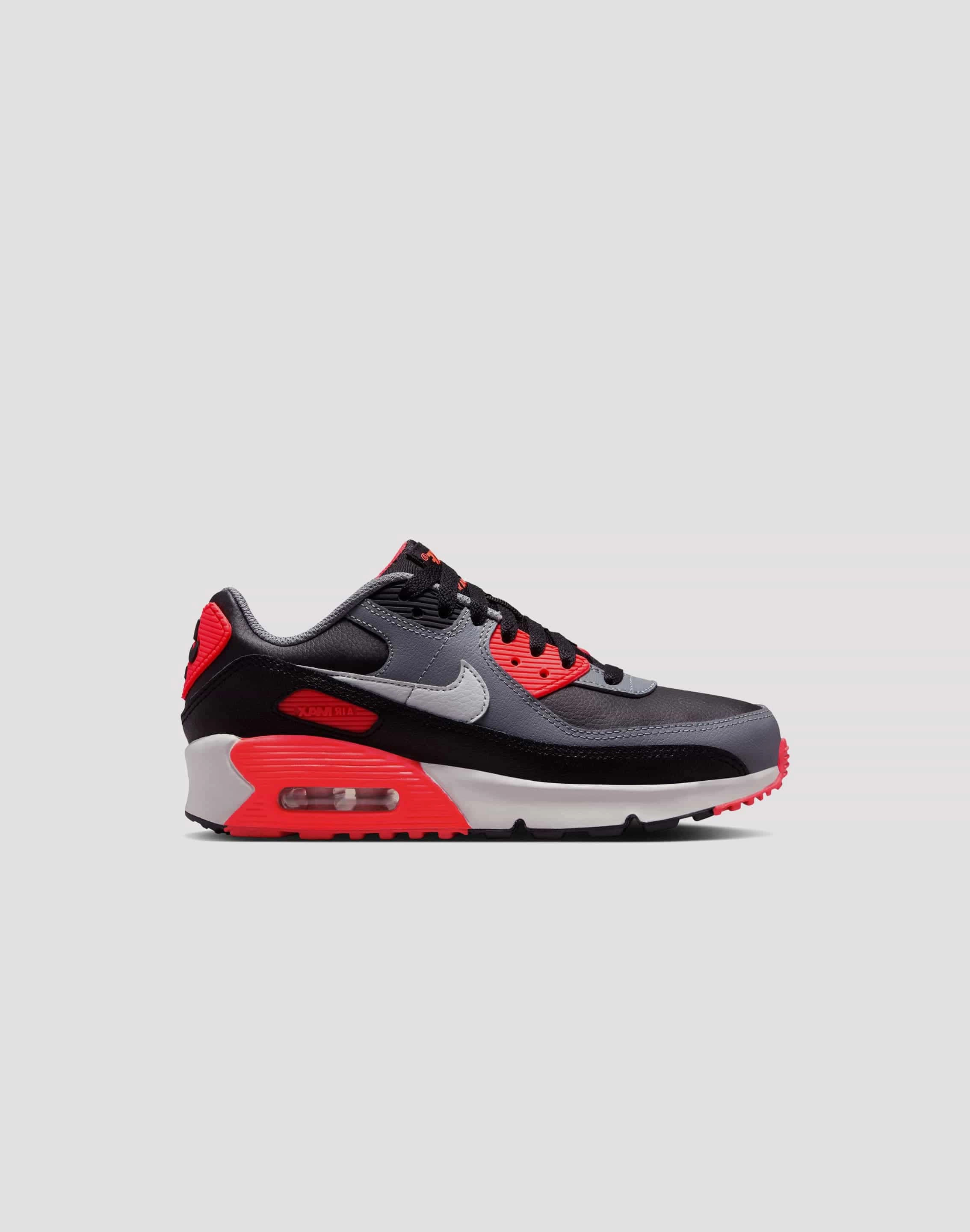 Nike Air Max 90 Grade School Boys' "Black/Photon Dust/Cool Grey" Elite Agility Articulated Toe Flex