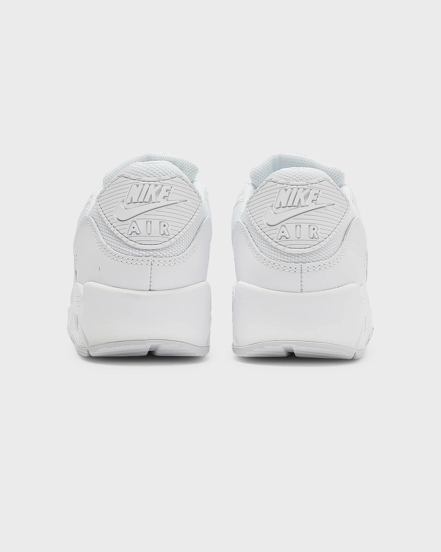 Contemporary Chic Traction Grip Nike Air Max 90 White/White/Grey