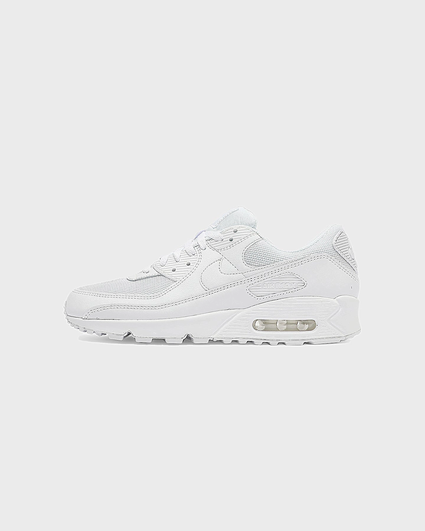 most outdoor Collapsible design Nike Air Max 90 White/White/Grey