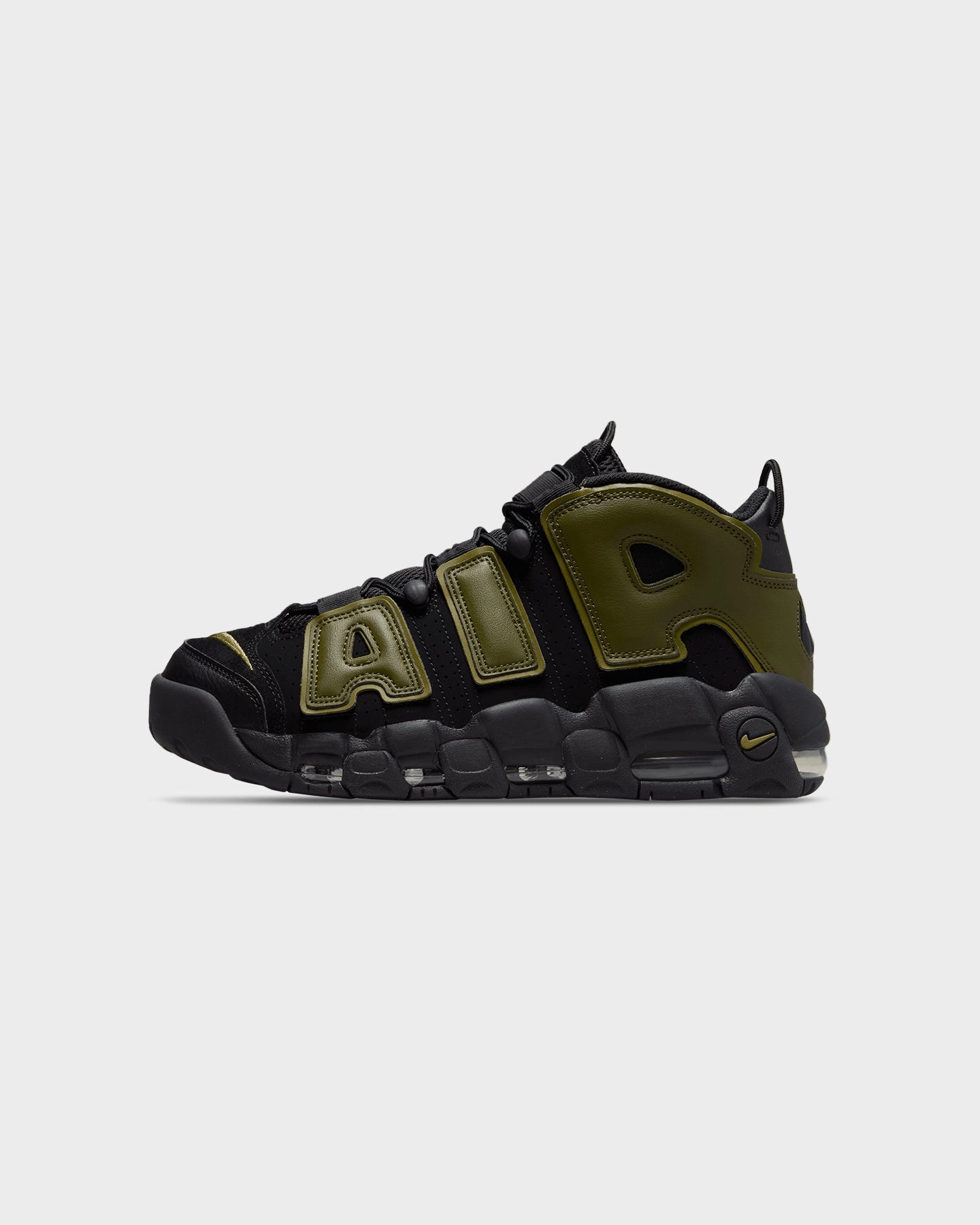 Orthopedic Footbed Design Anti Fatigue Insoles Nike Air More Uptempo '96 Black/Rough Green