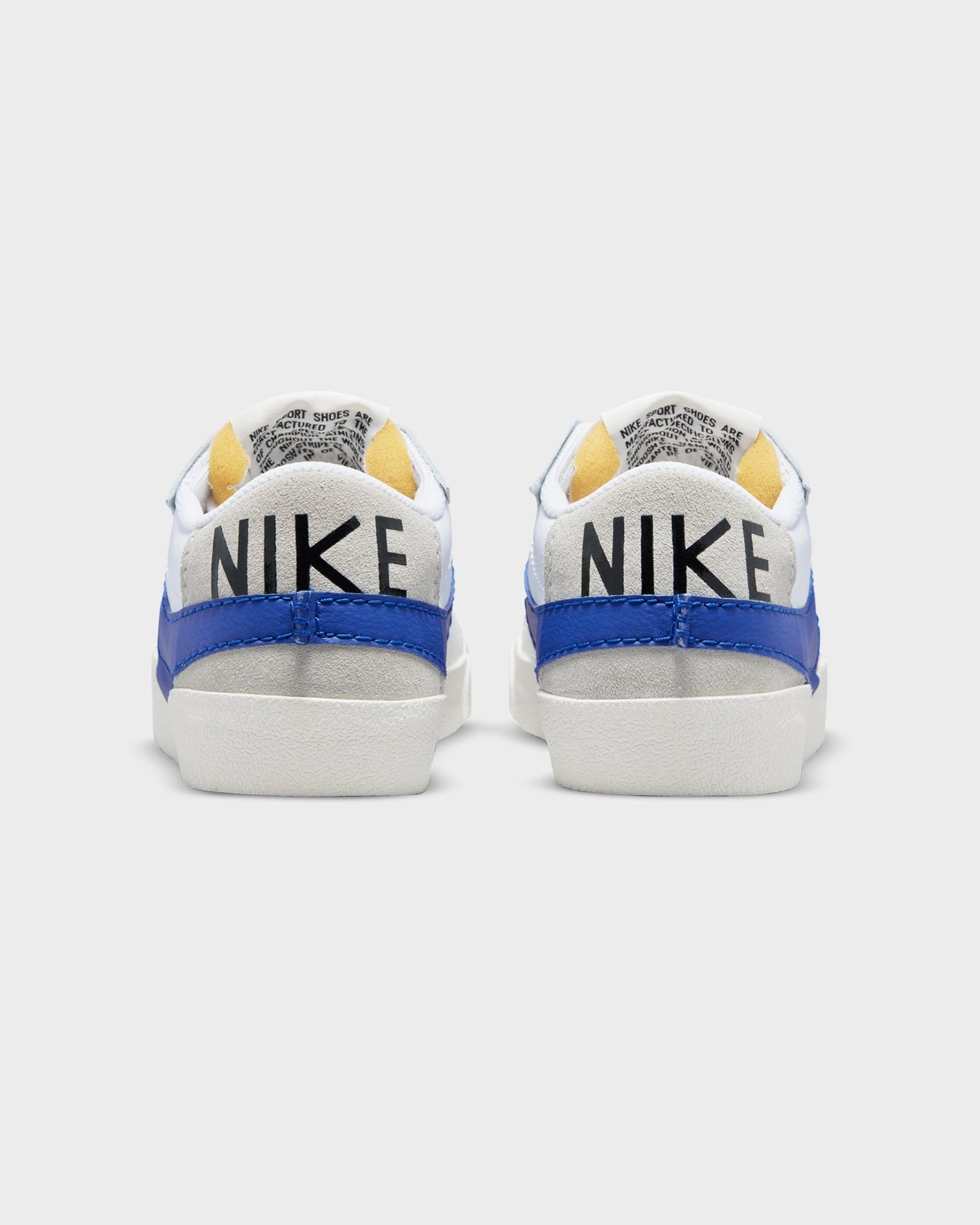 closed - toe Cushioned lining Nike Blazer Low '77 Jumbo White/Old Royal