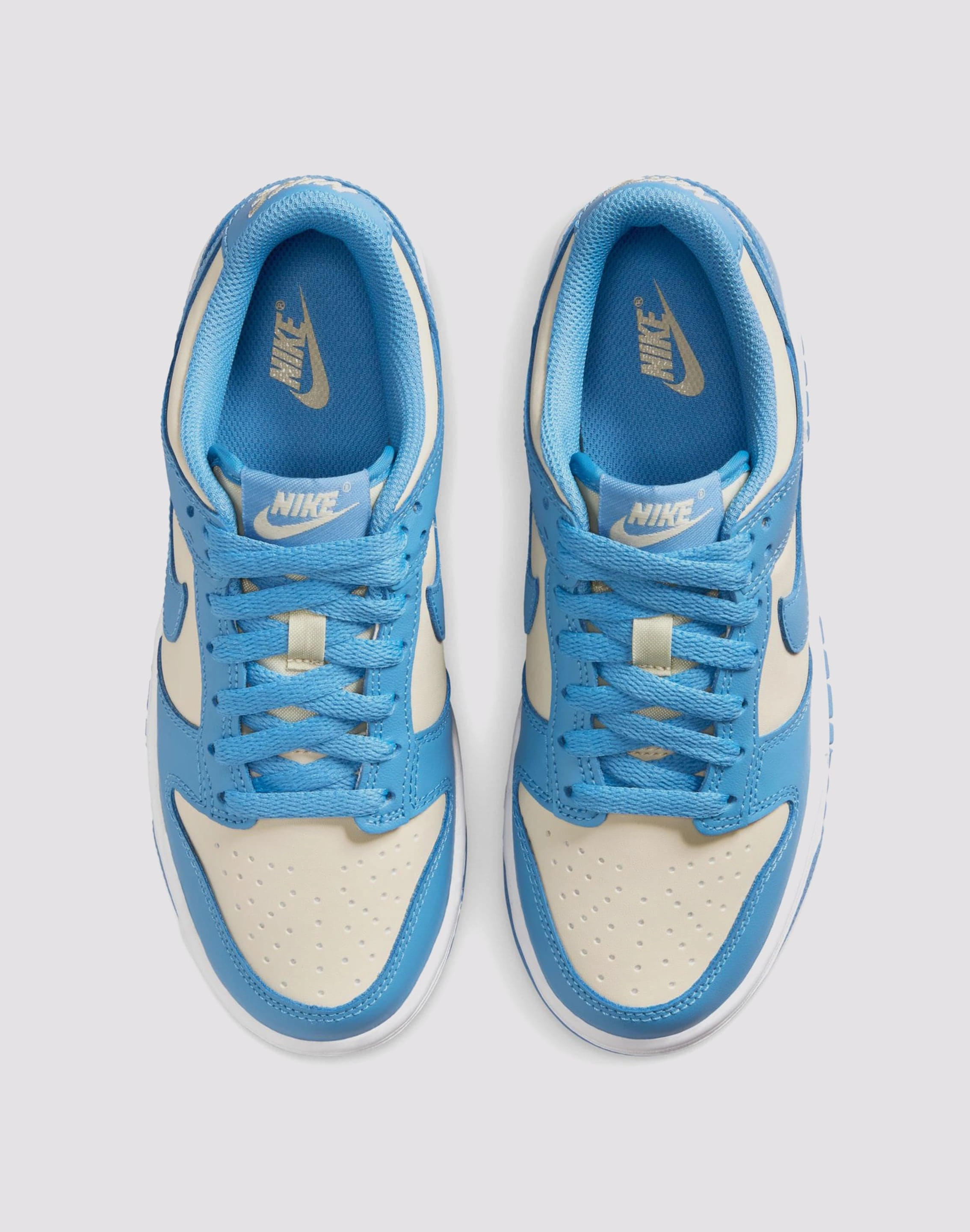 Nike Dunk Low Grade School Girls' "Blue Beyond/Beach/White" Comfortable Fit System Non slip grip