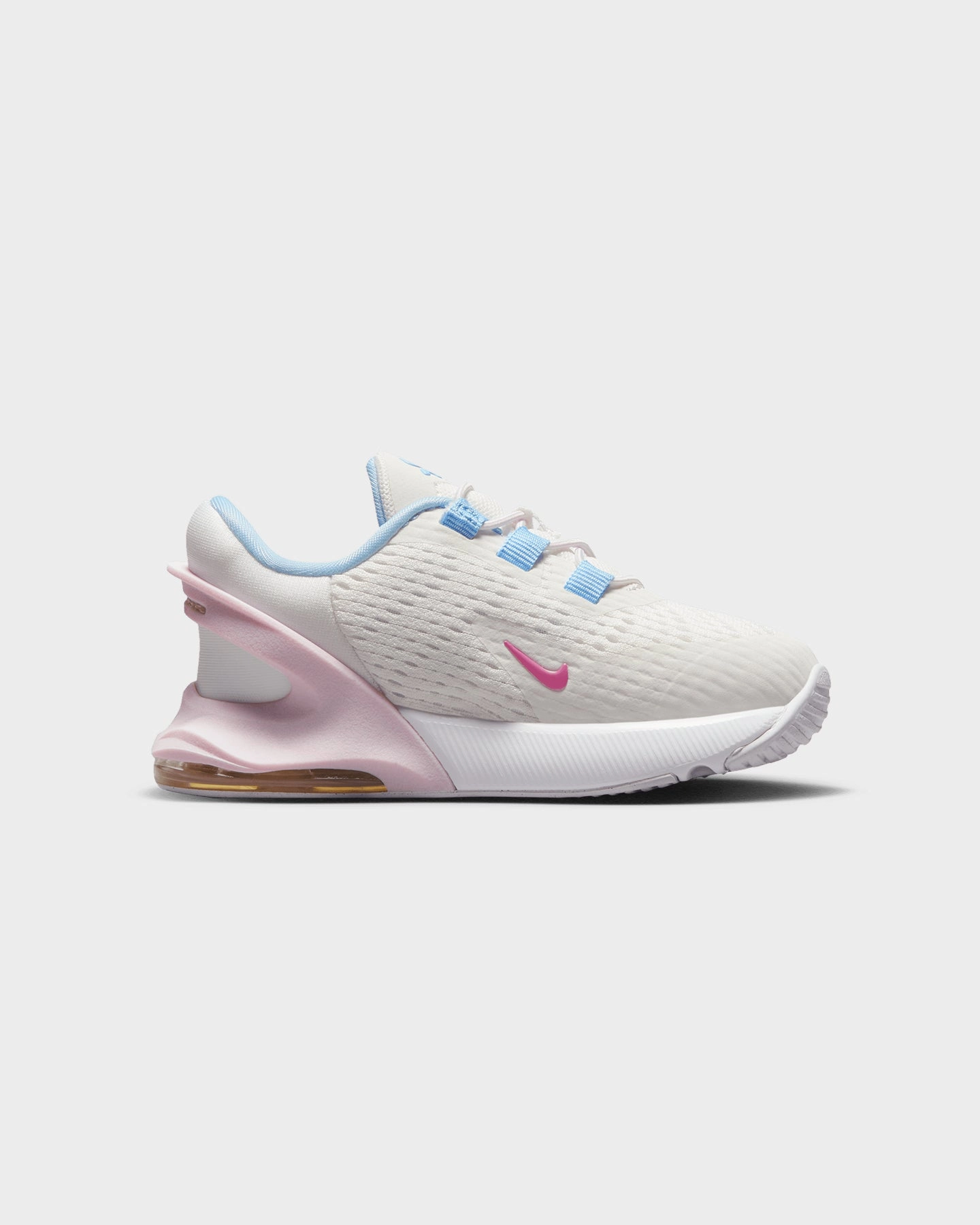 Breathable Ease Nike Infants' Air Max 270 GO (TD) Summit White/Cobalt Blue/Pink Pulse