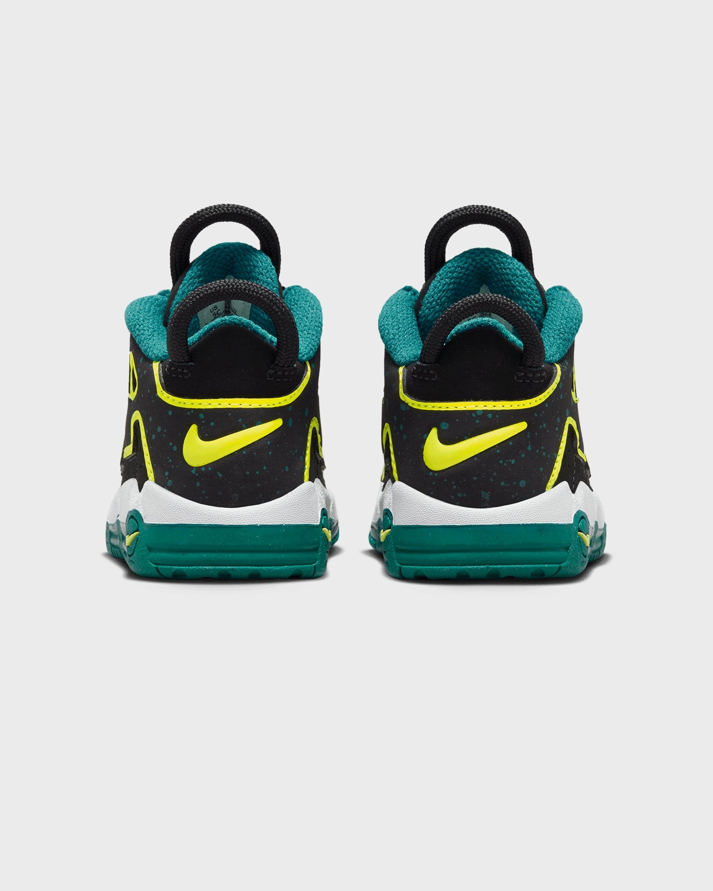 Nike Infants' Air More Uptempo (TD) Black/Volt/Geode Teal Weight Free
