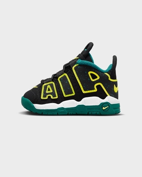 Nike Infants' Air More Uptempo (TD) Black/Volt/Geode Teal Comfort Driven Design
