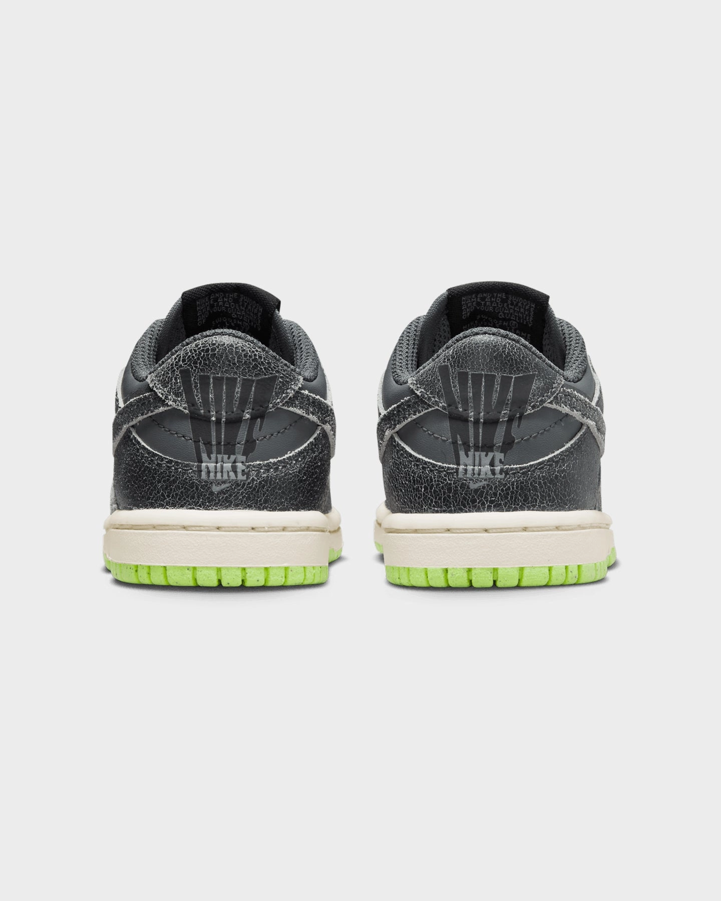 Nike Infants' Dunk Low SE Iron Grey/Phantom-Ghost Green Stitch Down Construction