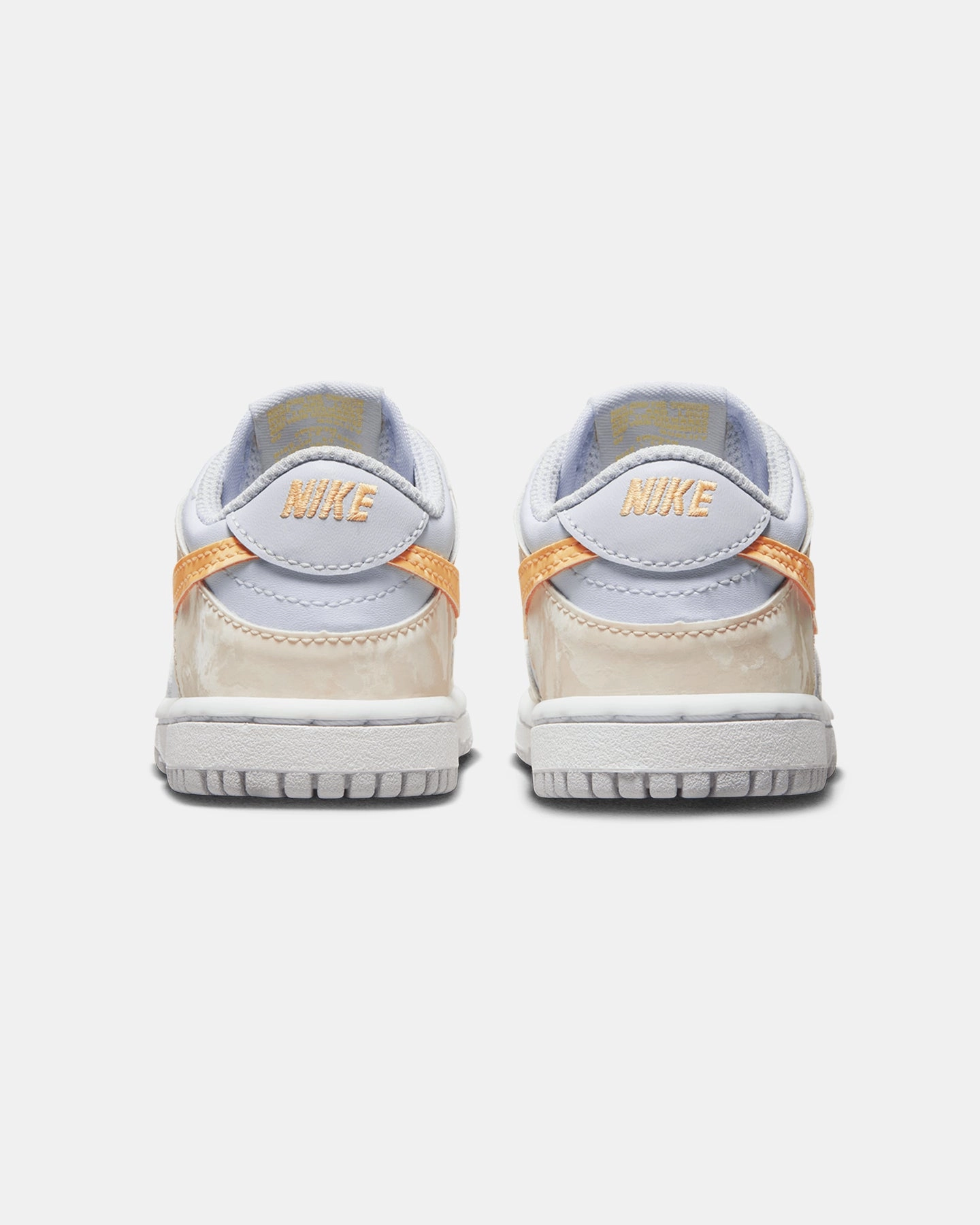 Nike Infants' Dunk Low (TD) Pale Ivory/Melon Tint/Football Grey Orthopedic Friendly Fit Motion Cushion