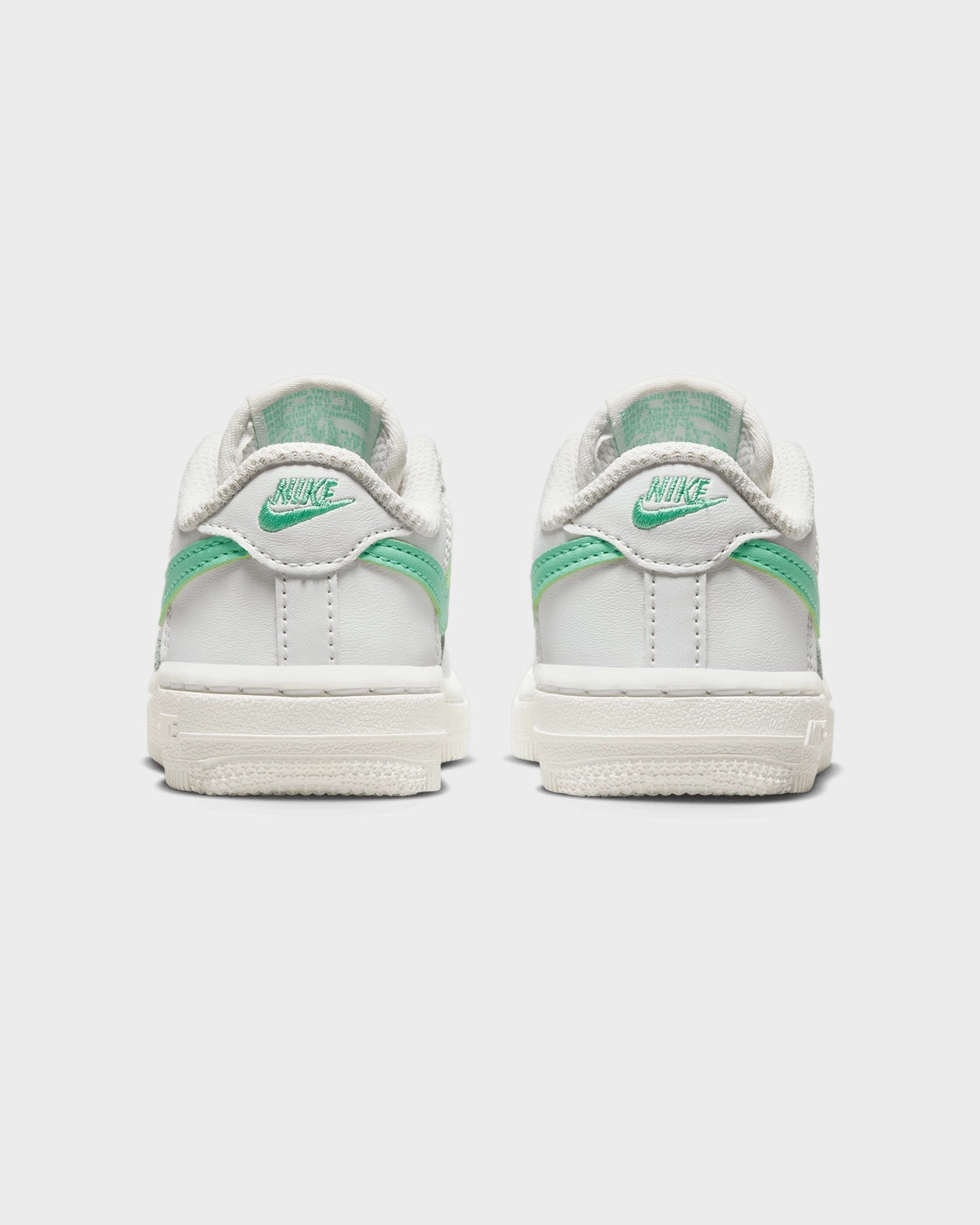 Nike Infants' Force 1 Low (TD) Summit White/Emerald Rise Durable Support