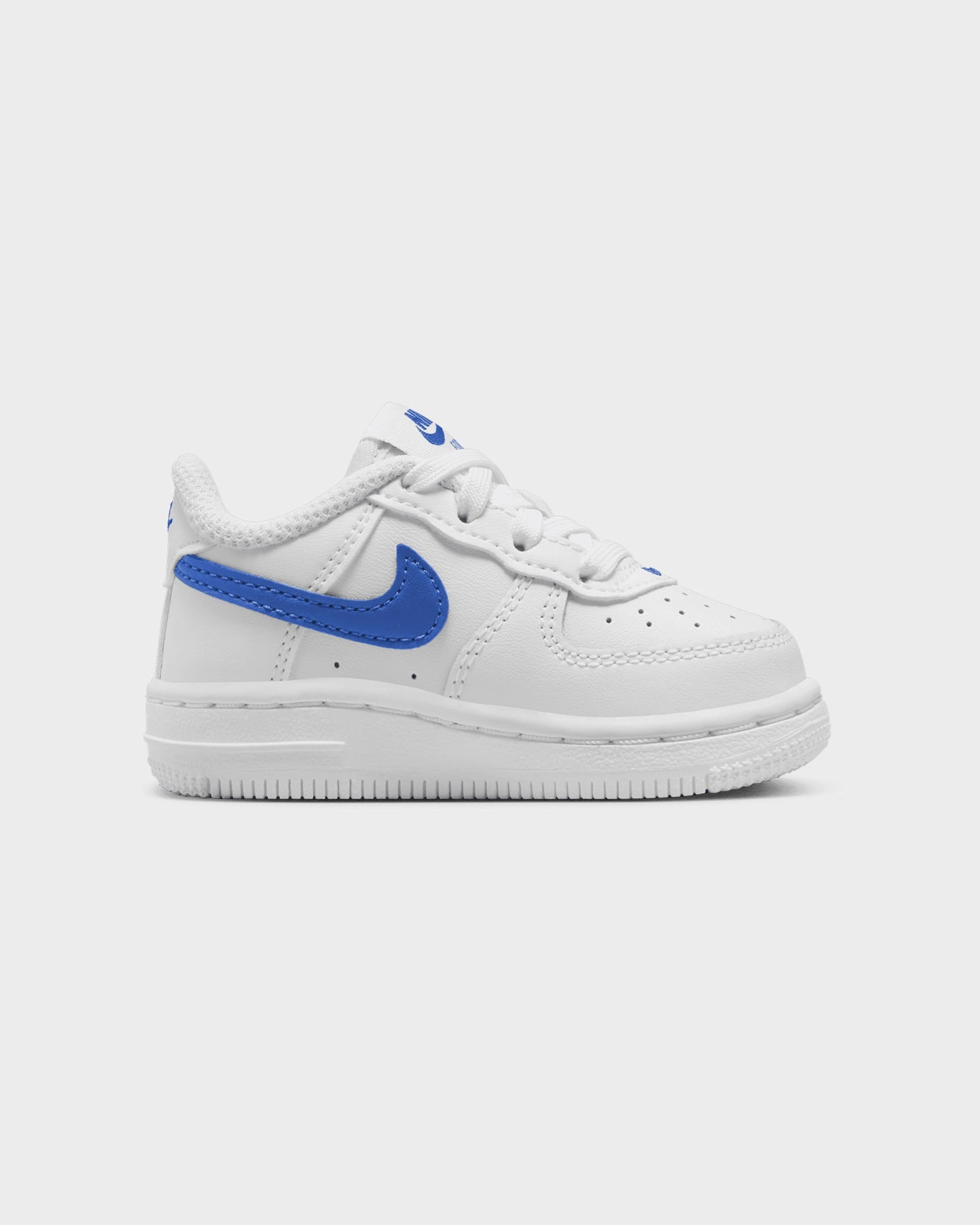 Nike Infants' Force 1 Low (TD) White/Hyper Royal Day To Day Supportive Design