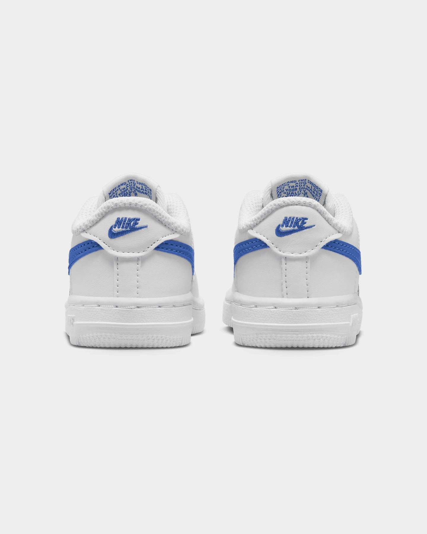 Nike Infants' Force 1 Low (TD) White/Hyper Royal Recycled Padding