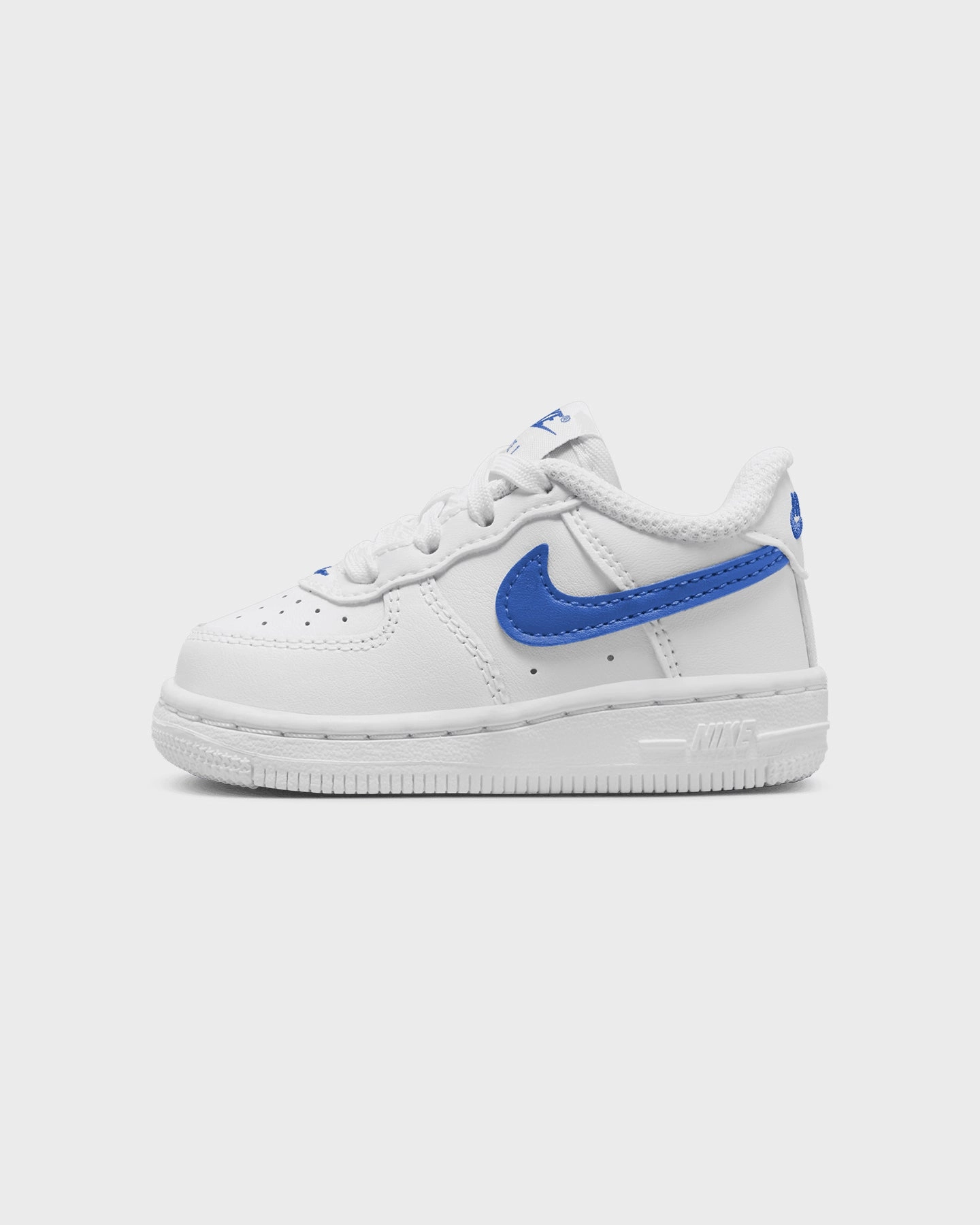 Nike Infants' Force 1 Low (TD) White/Hyper Royal Durable Outsoles