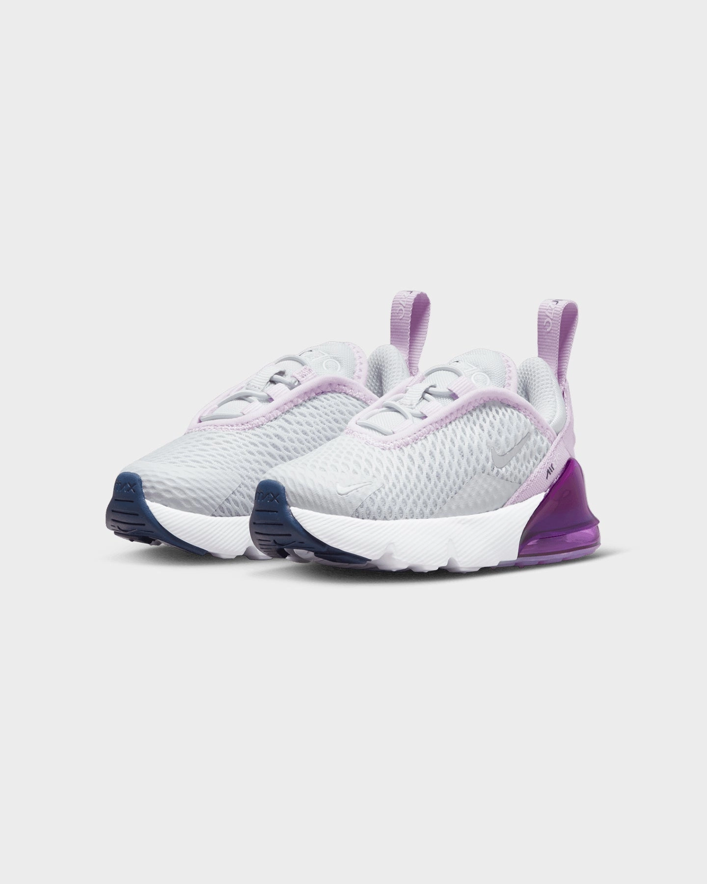 Nike Infants' Nike Air Max 270 Pure Platinum/Metallic-Purple Soft Balance