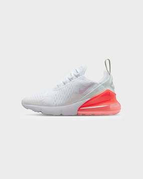 Energy return High Top Design Nike Kid's Air Max 270 (GS) White/Pink Foam