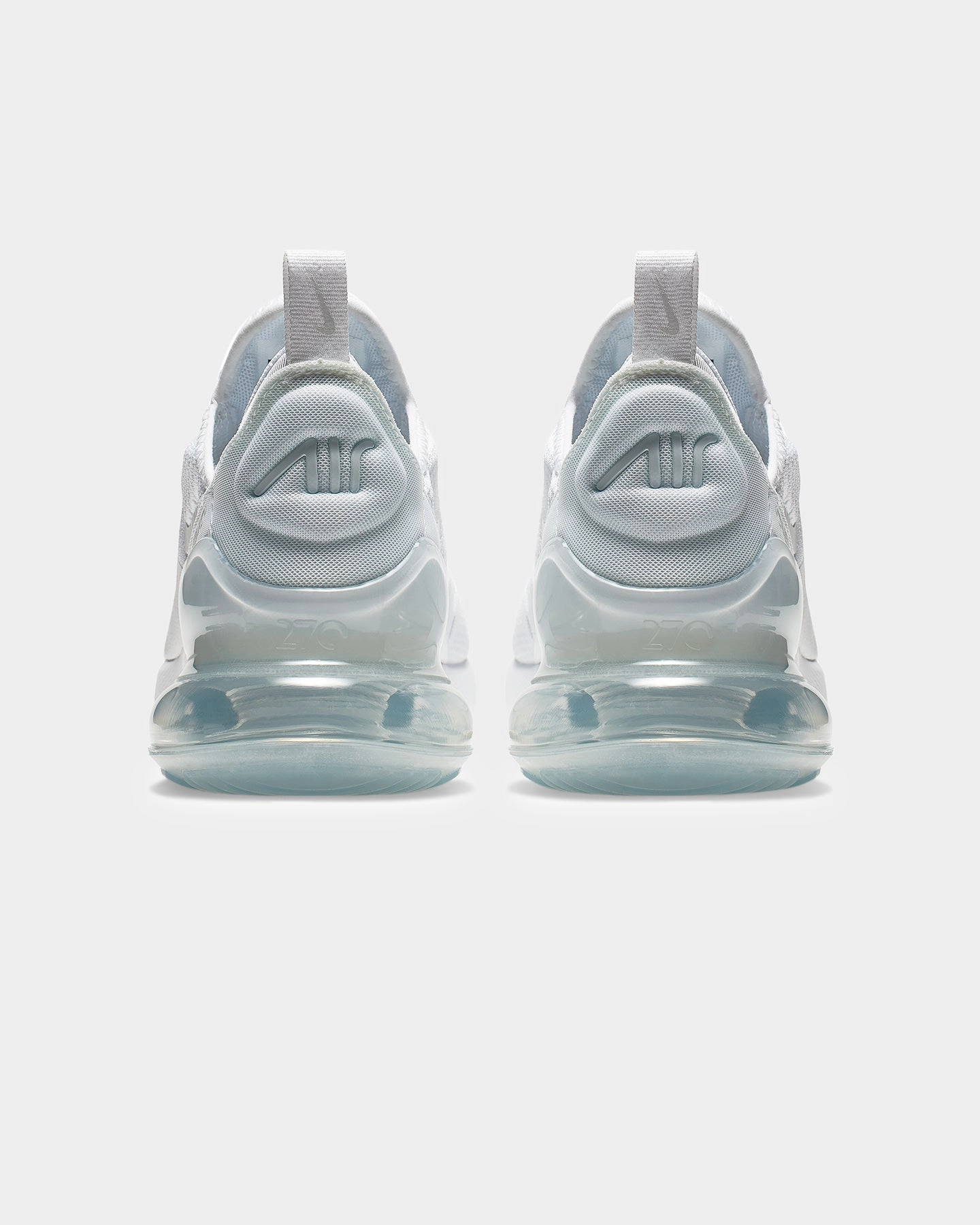 Nike Kid's Air Max 270 White/Metallic Silver SecureFit Training Essentials