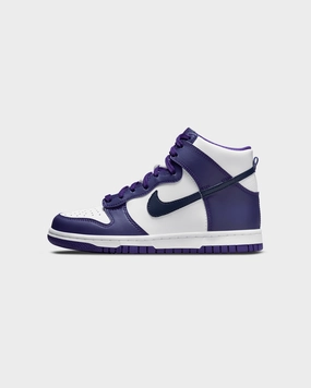 Air Circulation Nike Kid's Dunk Hi (GS) "Electro Purple" White/Midnight