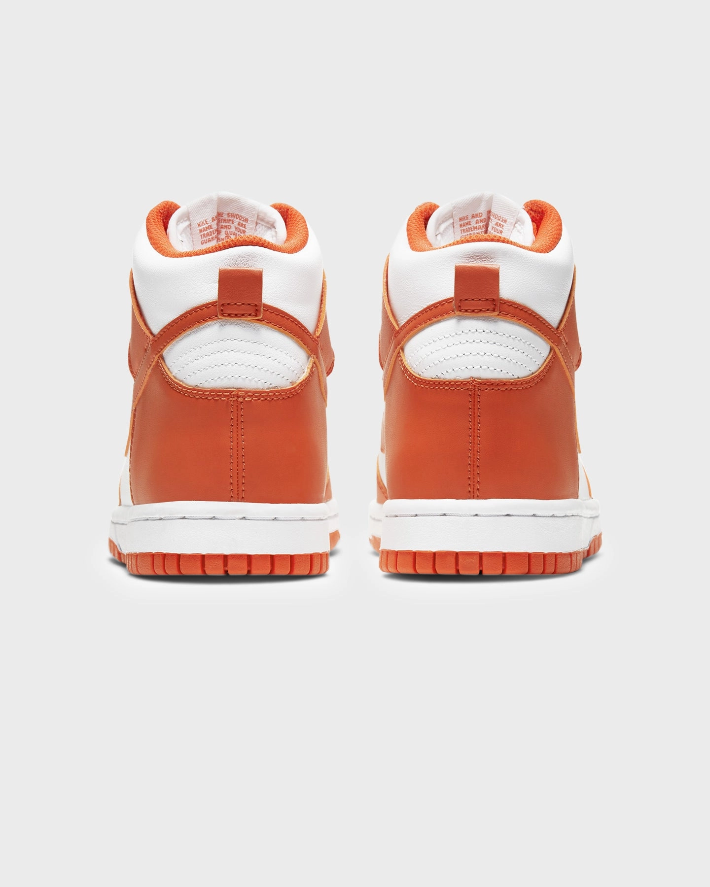 Nike Kid's Dunk High (GS) "Syracuse" White/Orange High Top Stability Hexagonal Traction