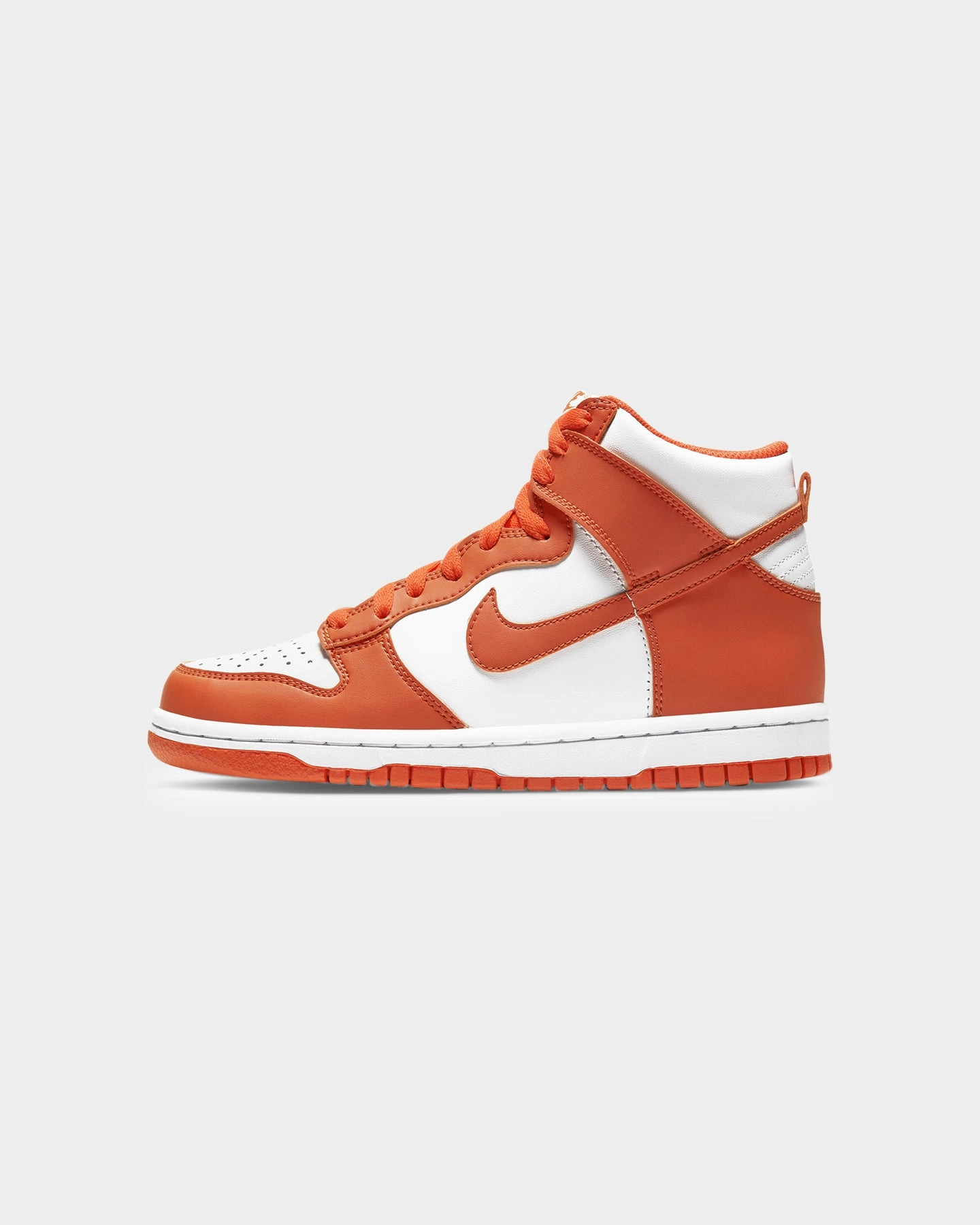 Walk Time sports performance Nike Kid's Dunk High (GS) "Syracuse" White/Orange