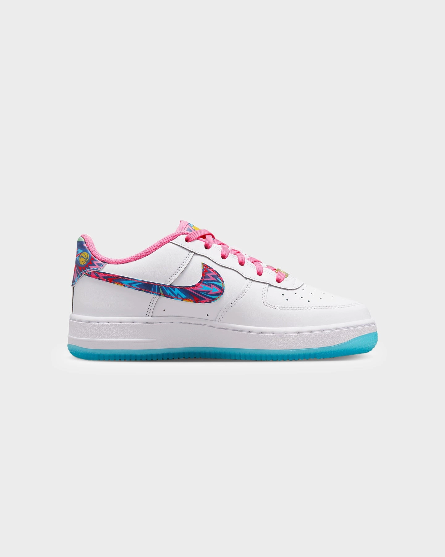 Nike Kids' Air Force 1 (GS) White/Multi-Coloured Stay Dry