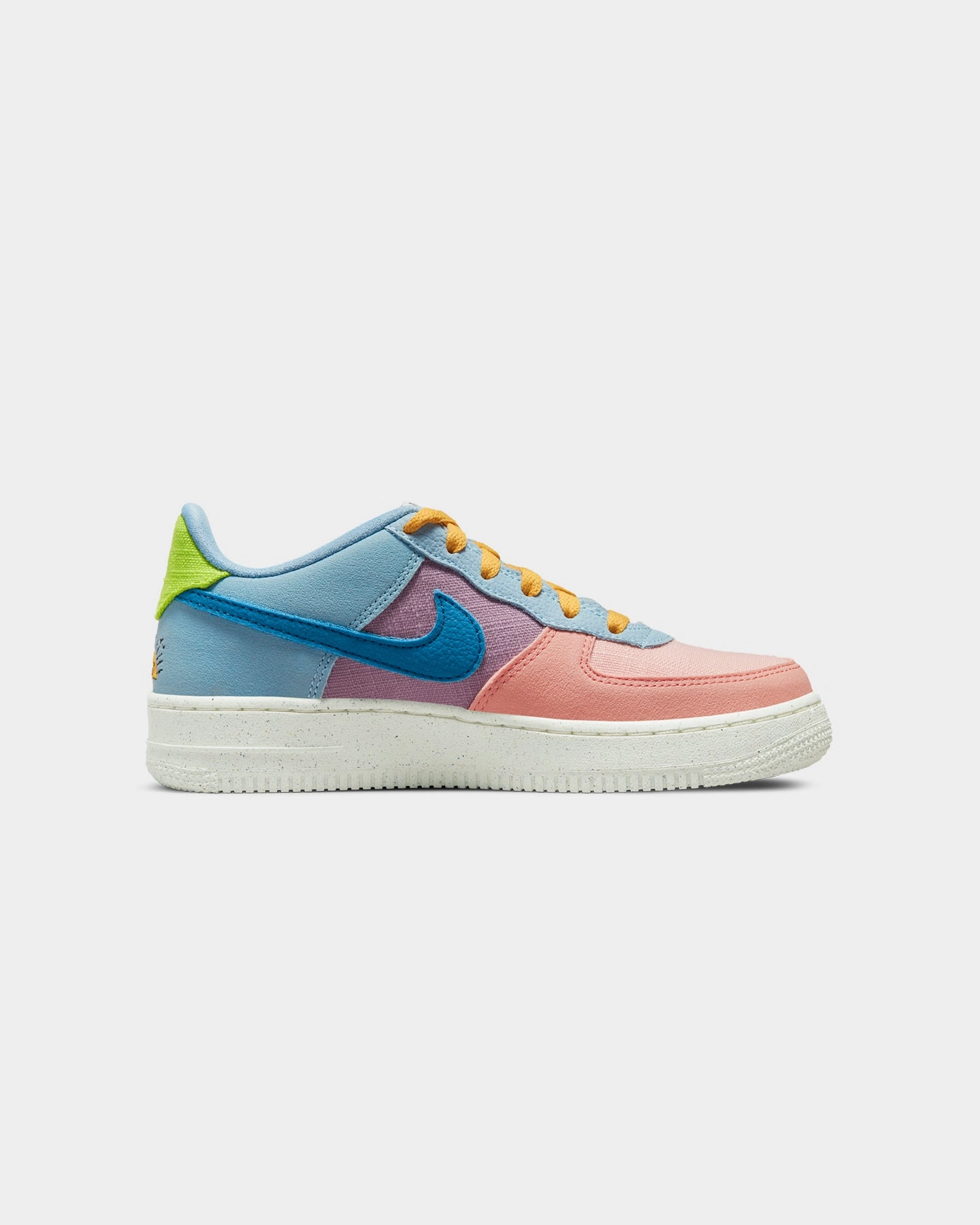 Nike Kids' Air Force 1 LV8 (GS) NN Sanded Gold/Hot Curry/Wheat Grass Slip Resistant Tread Day To Day