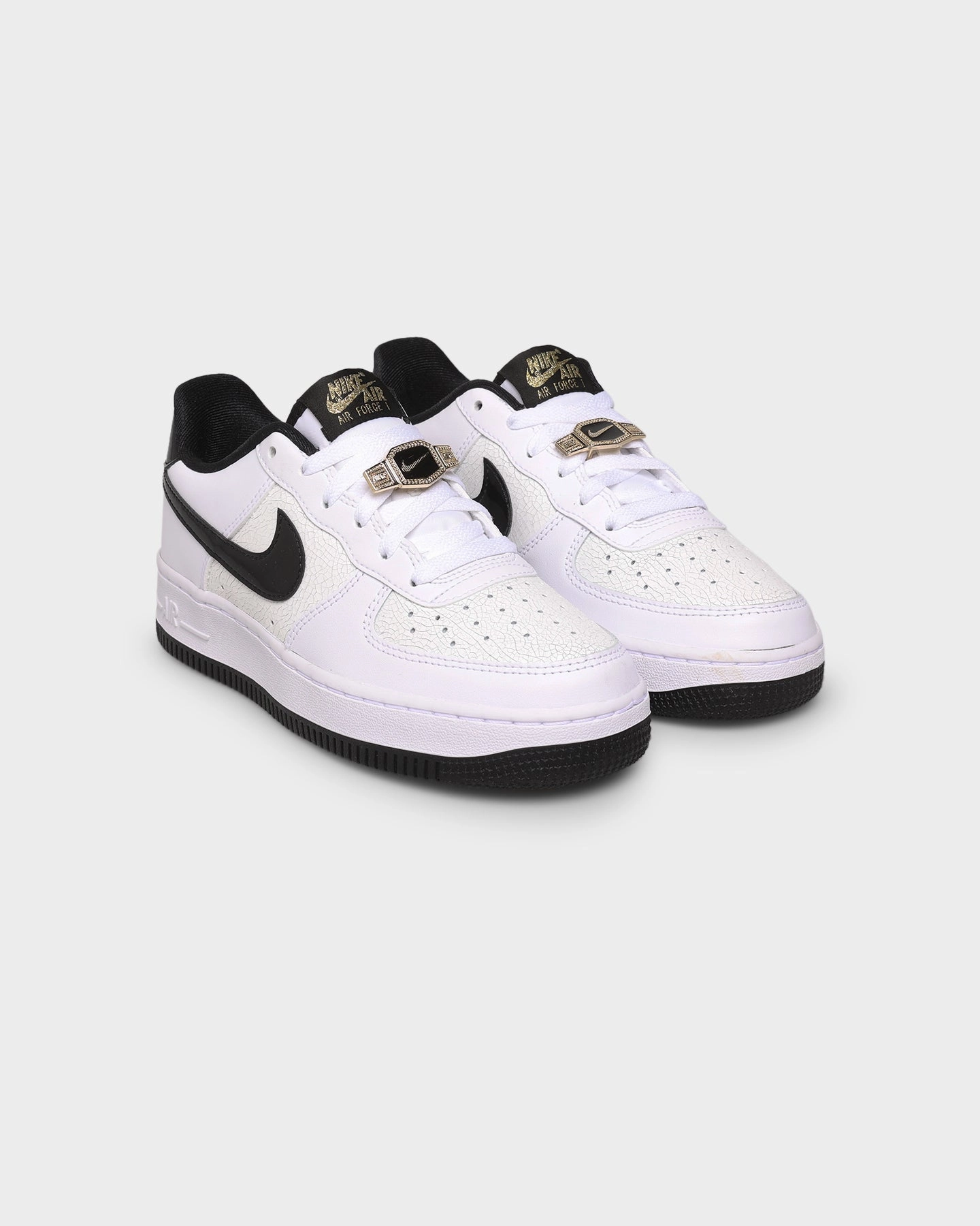 Nike Kids' Air Force 1 LV8 (GS) White/Black Run Trail Energy Focus