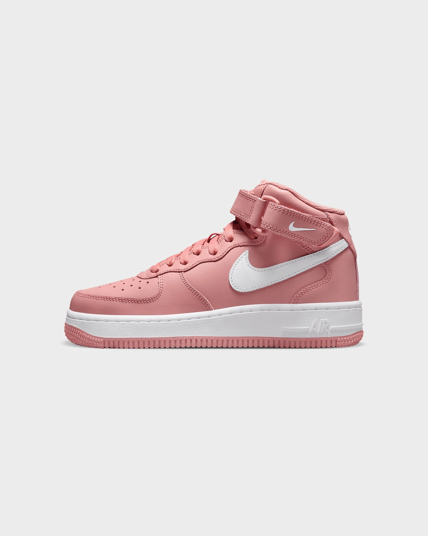 Everyday Casual Minimalist Footwear Design Nike Kids' Air Force 1 Mid LE (GS) Red Stardust/White