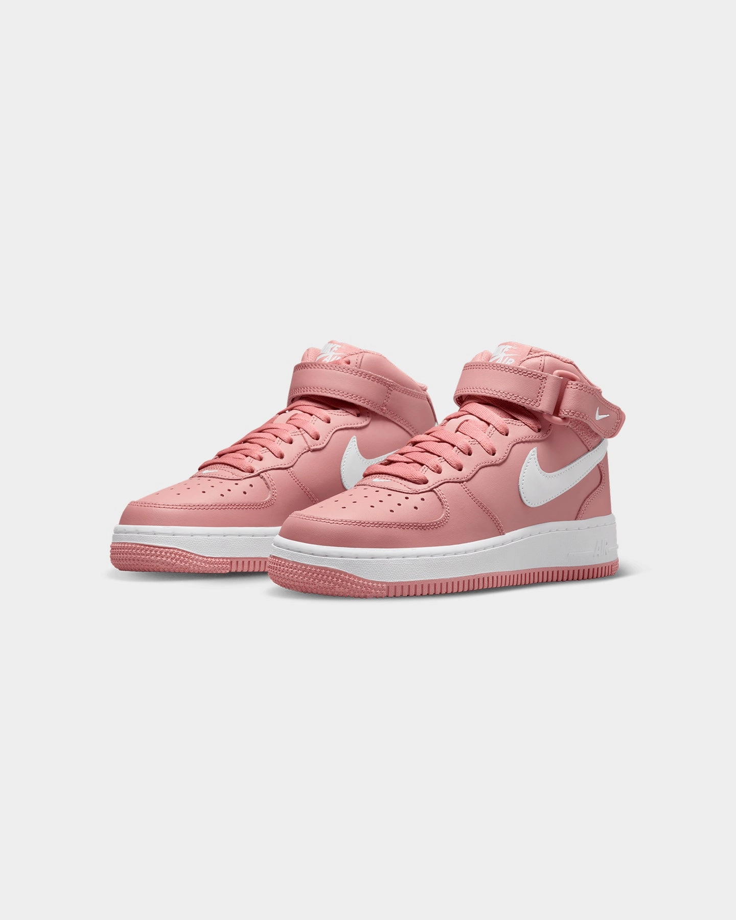 Ultimate Flex Stable Step Nike Kids' Air Force 1 Mid LE (GS) Red Stardust/White