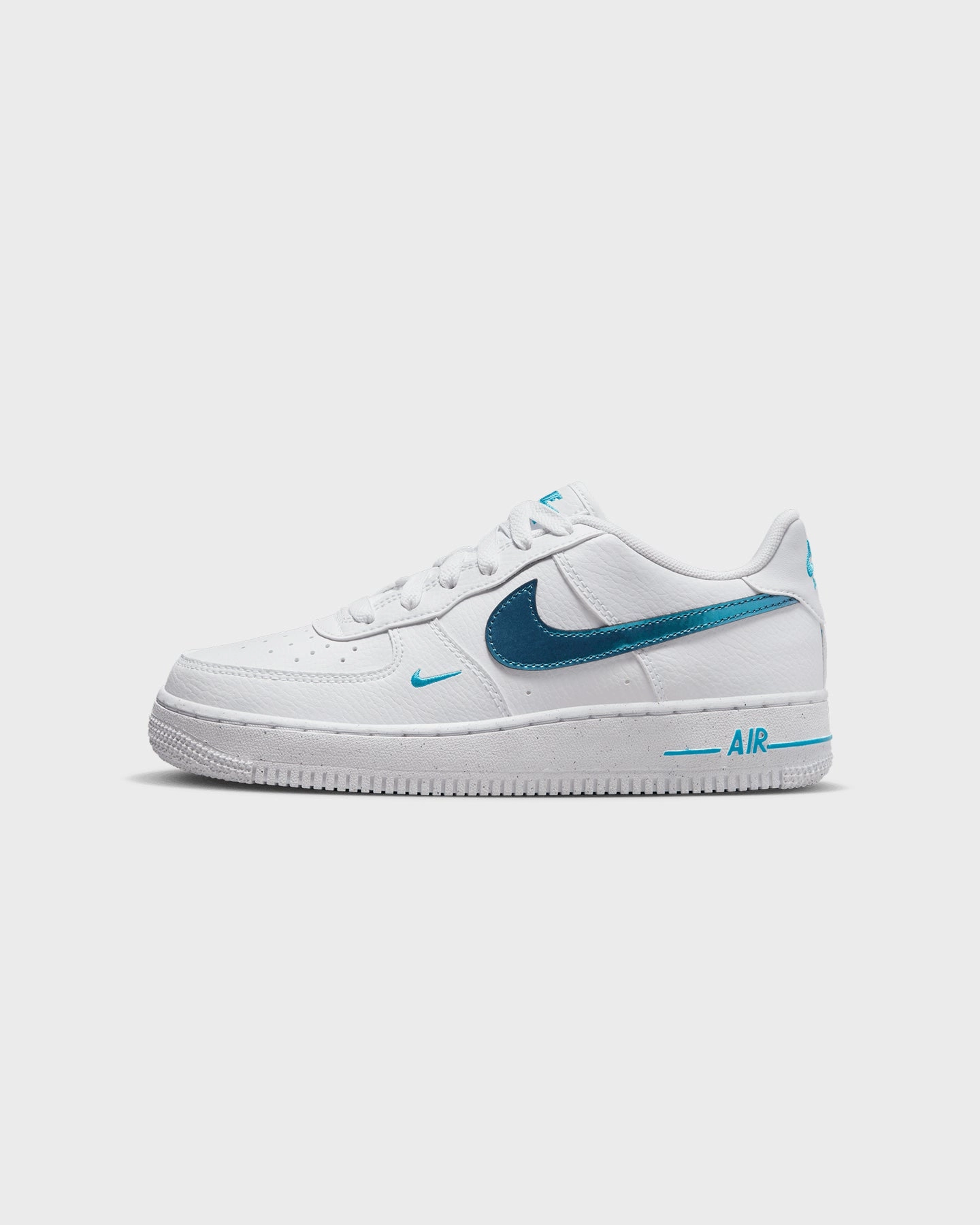 Pressure Distribution Nodes Nike Kids' Air Force 1 Next Nature (GS) White/Blue Light