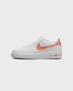 Nike Kids' Air Force 1 Next Nature (GS) White/Safety Orange Soft outsole