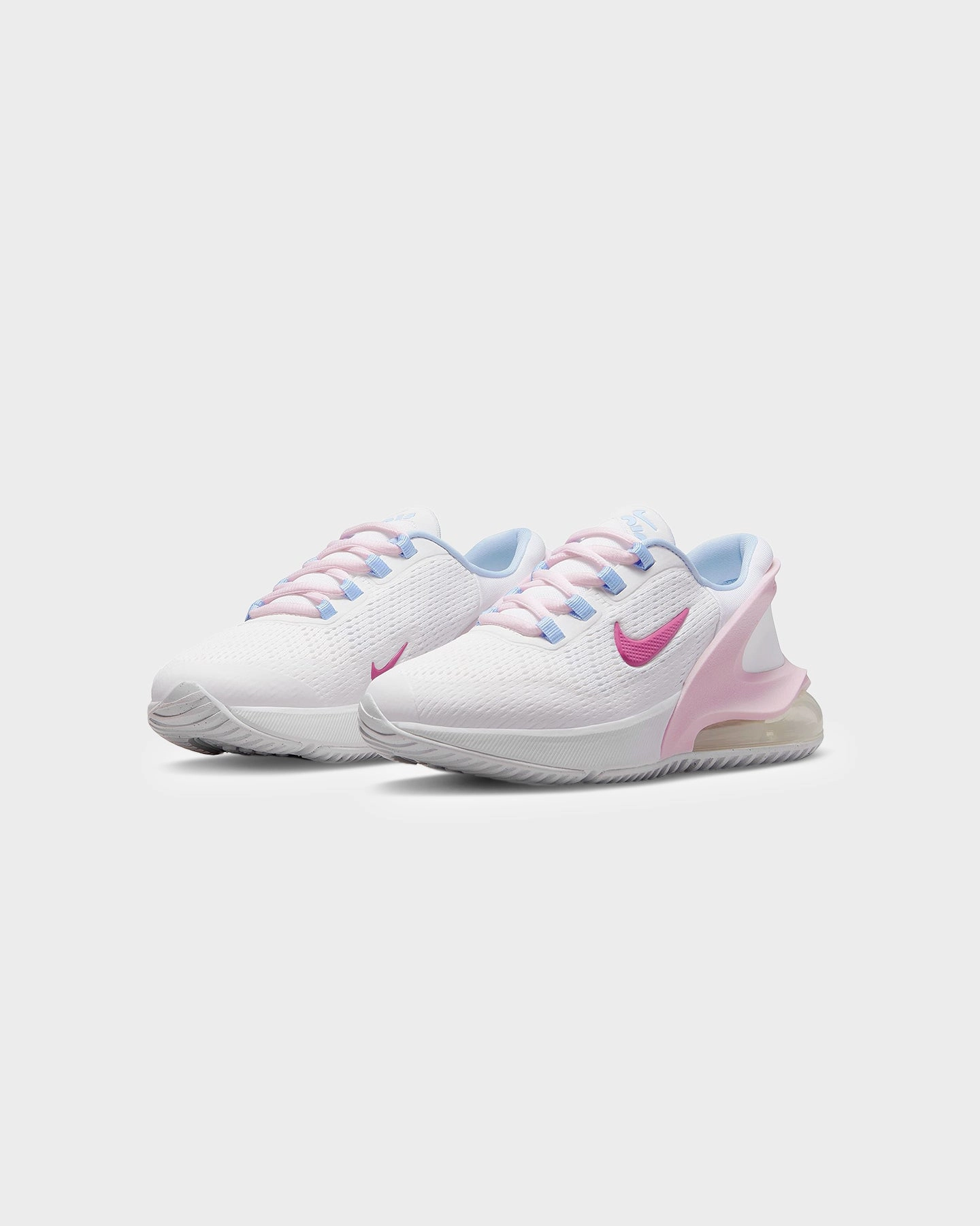 Compact Comfort Move Daily Nike Kids' Air Max 270 GO (GS) Summit White/Cosmic Fuschia-Cobalt Bliss