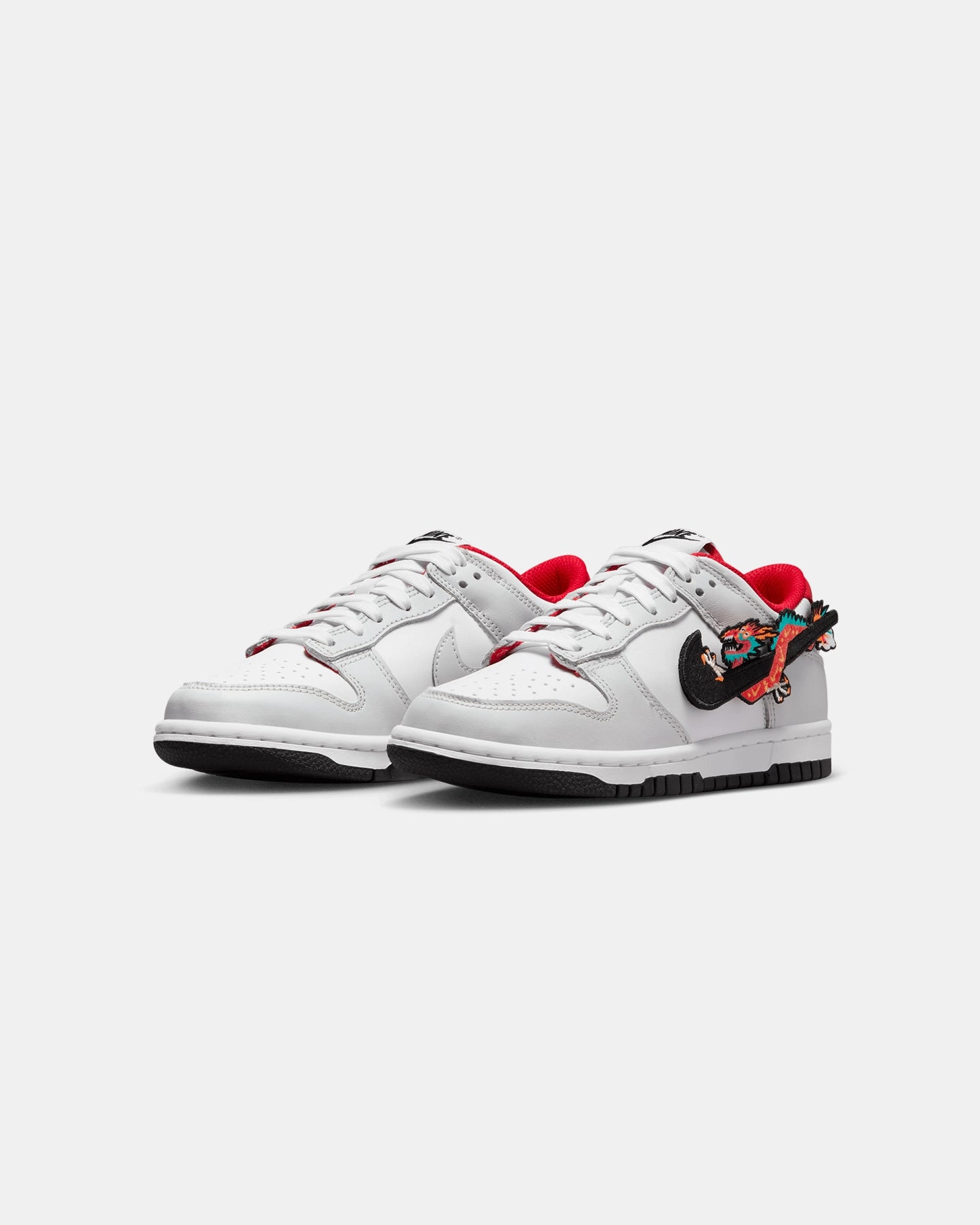 Nike Kids' Dunk Low BG 1 "Year Of The Dragon" (GS) White/Black Responsive Ride Experience Reliable Grip