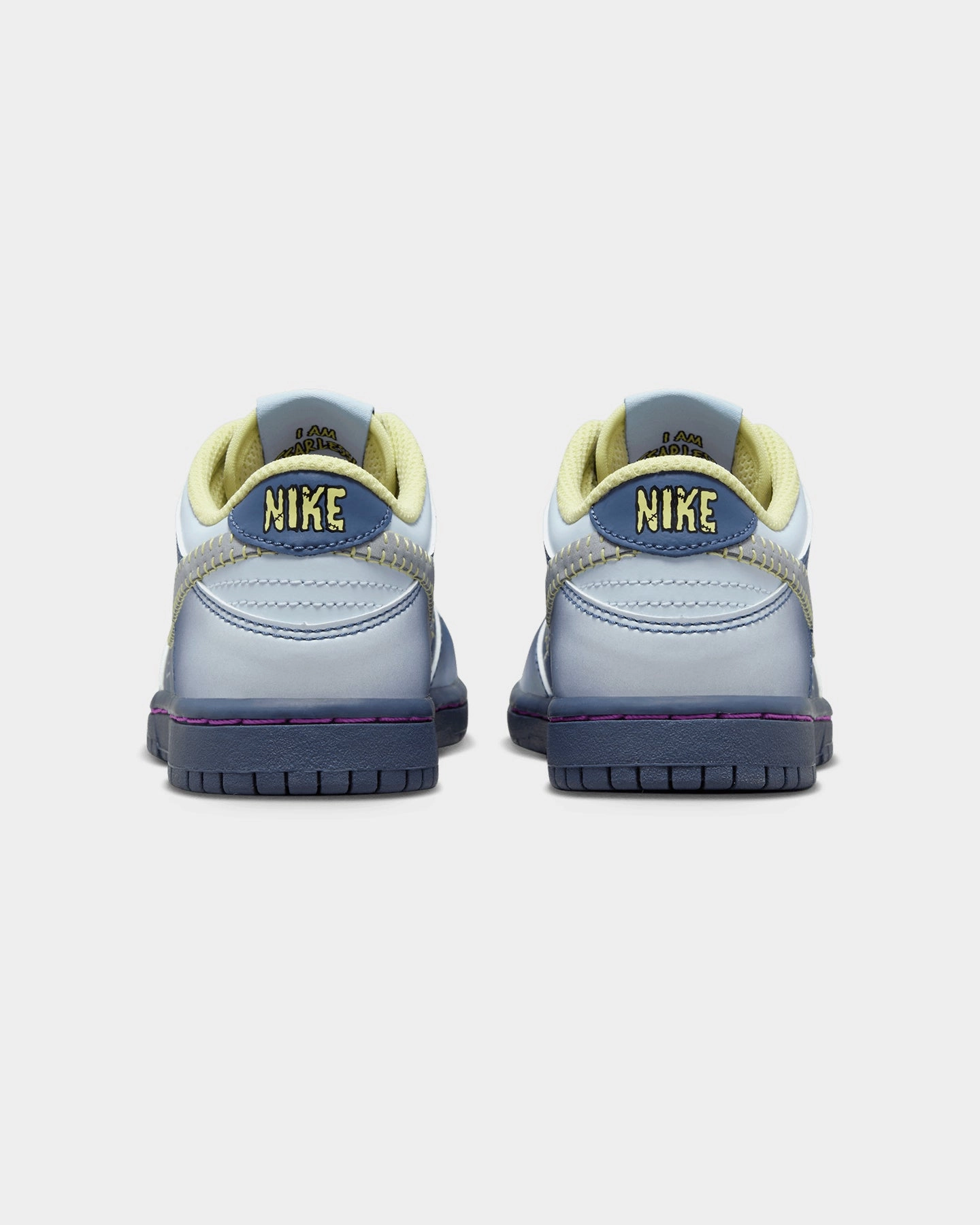 Curved Heel Counter Speed Ready Nike Kids' Dunk Low BP (GS) Diffused Blue/Blue Tint