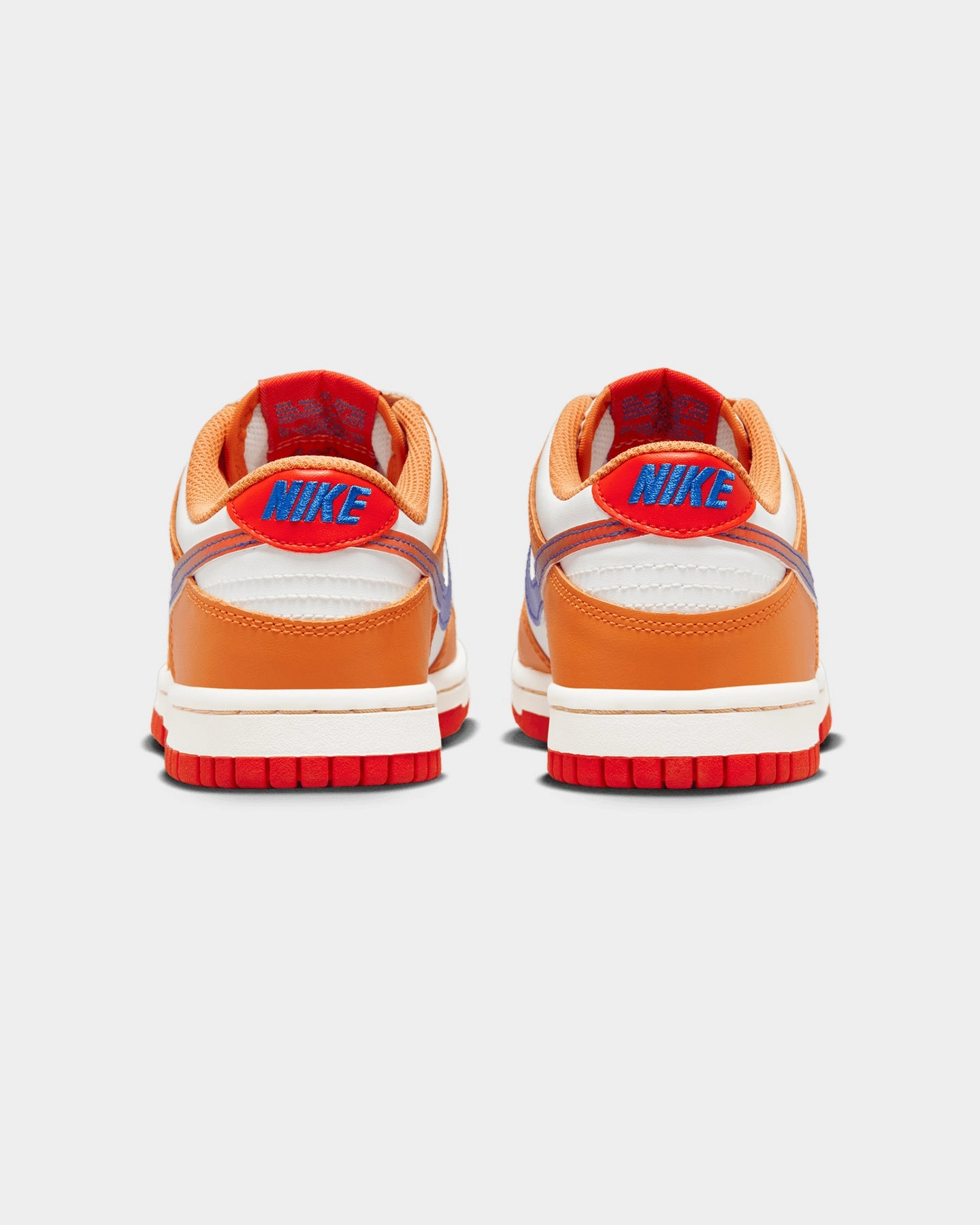 Airflow Venting Barefoot Shoe Tech Nike Kids' Dunk Low (GS) "Orange/Blue" Sail/Game Royal/University Red