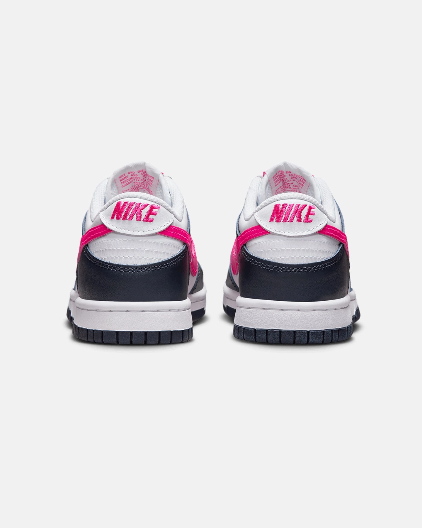 Smooth Upper Nike Kids' Dunk Low (GS) Dark Obsidian/Fierce Pink
