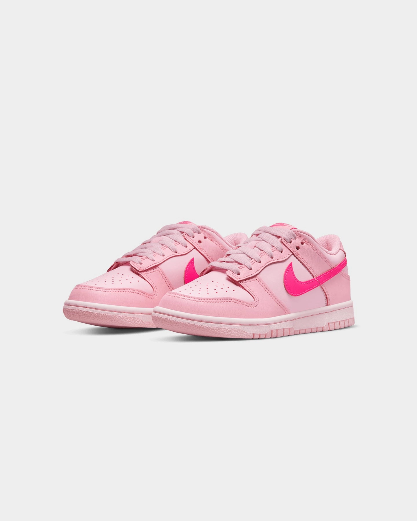 Nike Kids' Dunk Low (GS) Medium Soft Pink/Pink Foam/Hyper Pink Enhanced Ankle Support