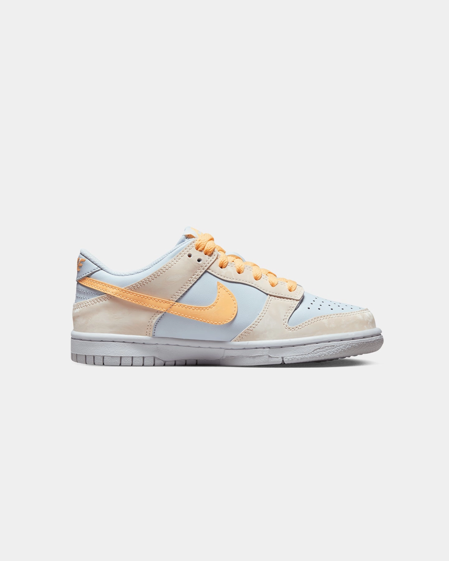 Adaptive Lacing System Nike Kids' Dunk Low (GS) Pale Ivory/Melon Tint/Football Grey