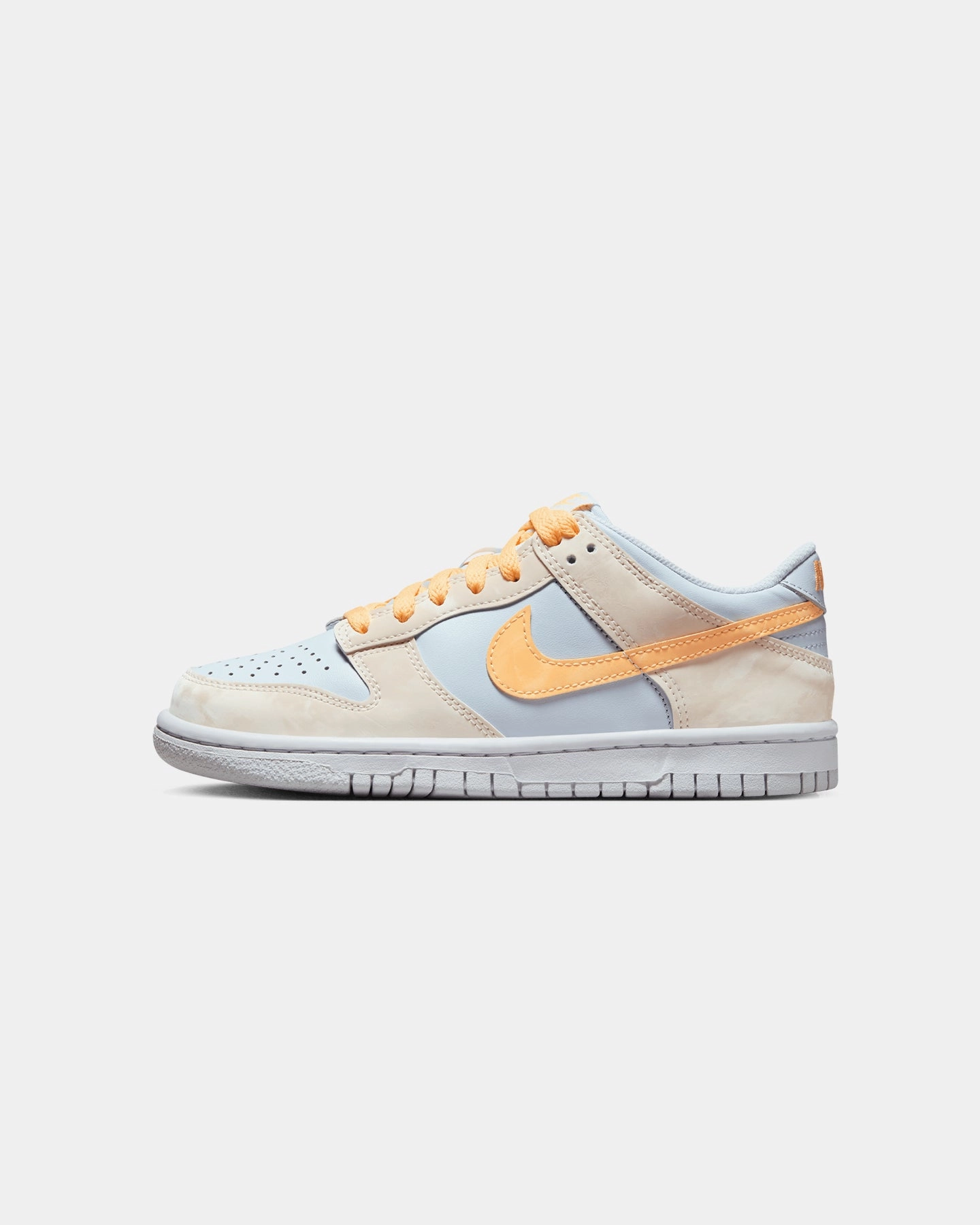 Flex Zone Design Nike Kids' Dunk Low (GS) Pale Ivory/Melon Tint/Football Grey