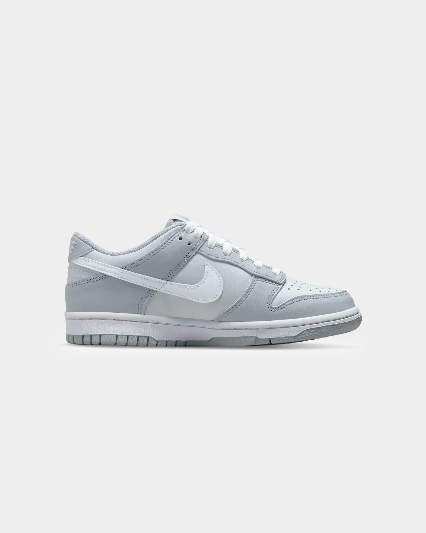 Nike Kids' Dunk Low Pure "Two-Toned Grey" Platinum/Wolf Grey Eco Friendly Upper