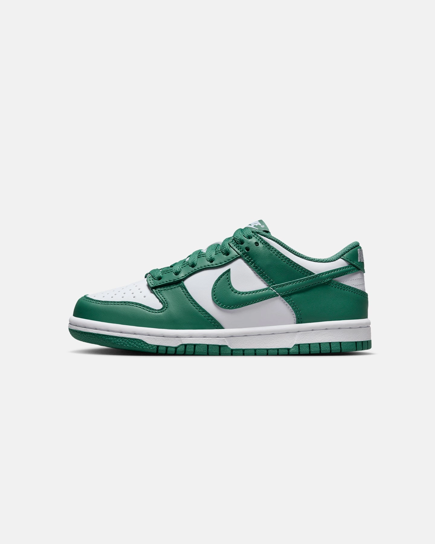 Training Sneakers Lean Fit Nike Kids' Dunk Low "Bi-coastal Green" (GS) White/Bicoastal