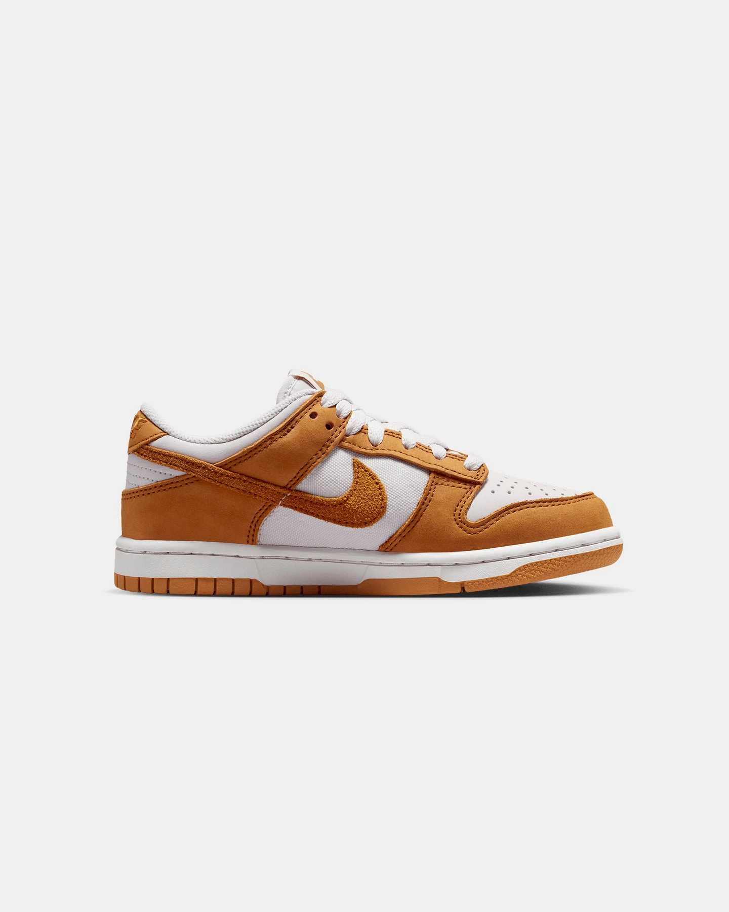 Nike Kids' Dunk Low SE (GS) Vast Grey/Desert Ochre/White Slip On Convenience Enhanced Durability