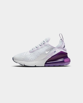 Noise reduction Comfortable Fitment Nike Kids' Nike Air Max 270 (GS) Pure Platinum/Metallic Silver