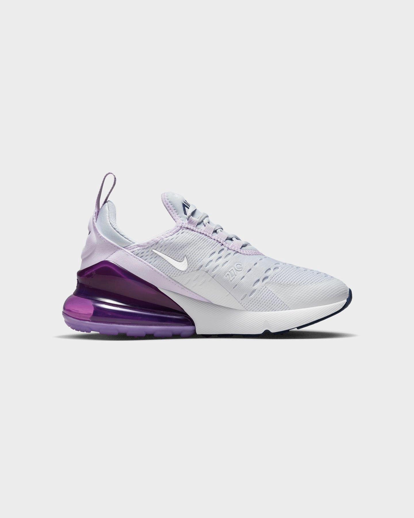 Nike Kids' Nike Air Max 270 (GS) Pure Platinum/Metallic Silver Street Comfort Rebound Midsole