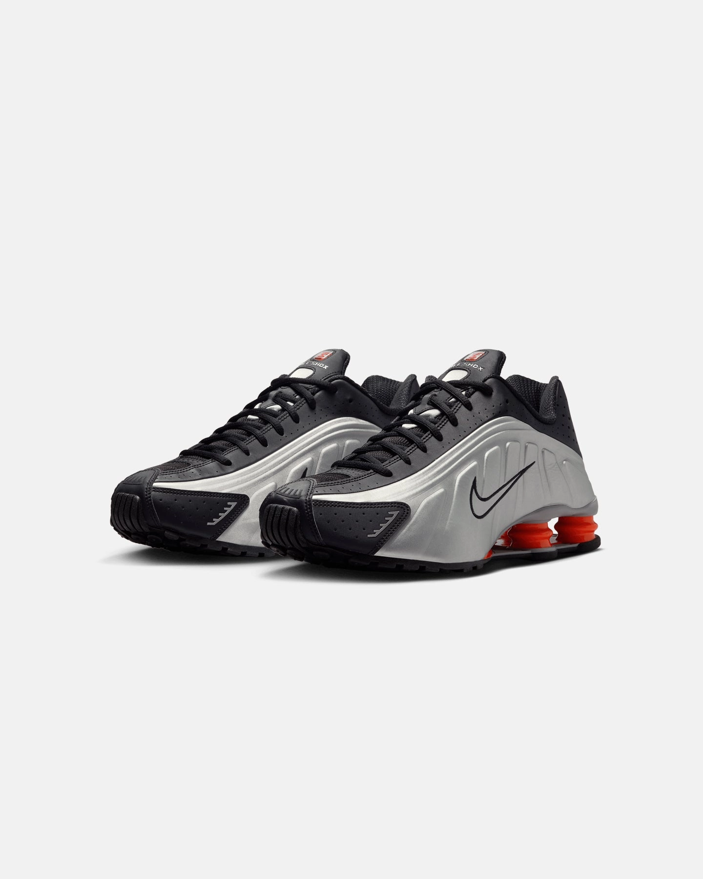 Slip-Free Shoes Nike Shox R4 Silver/Black