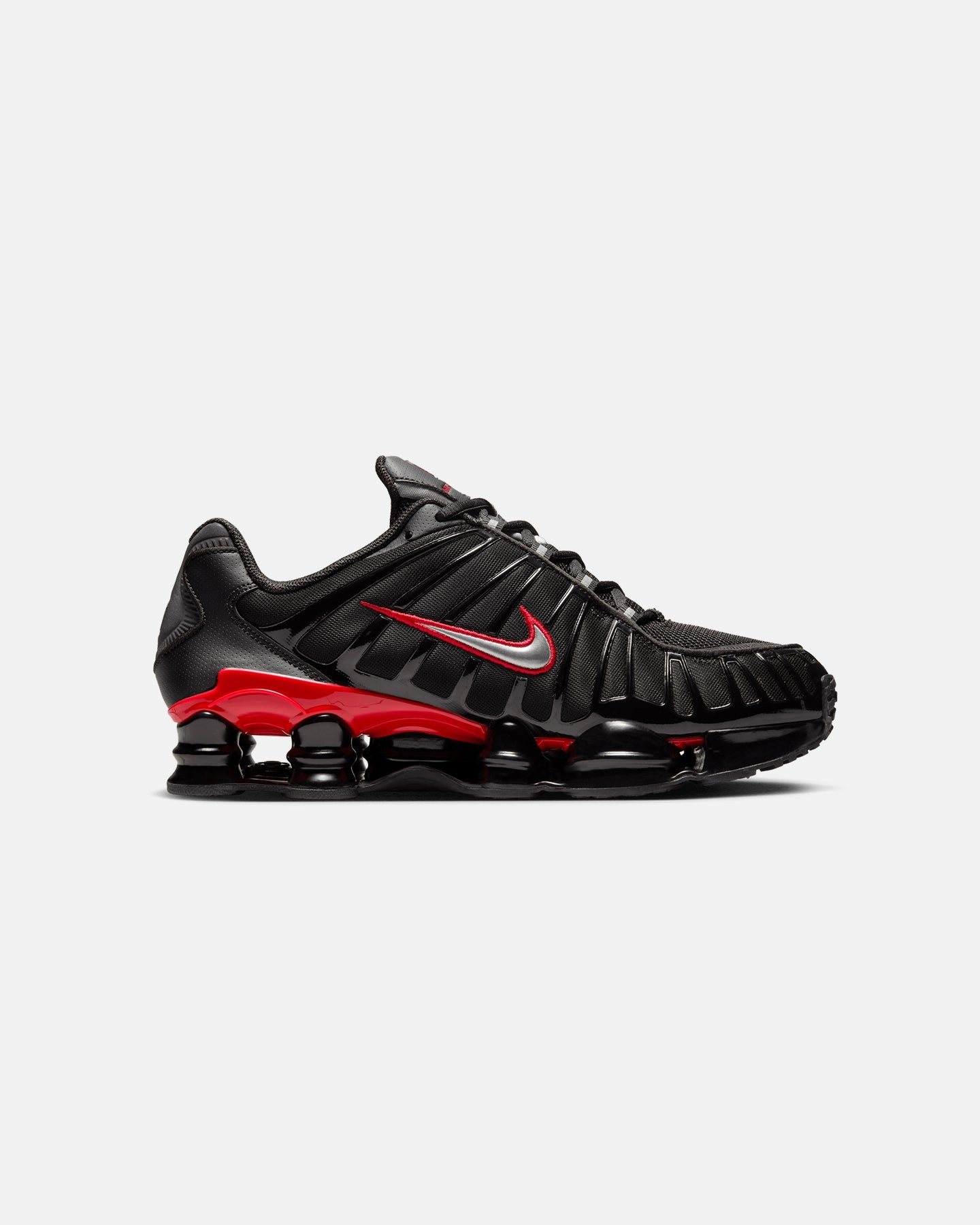 Tide Mood Nike Shox TL "Black Red" Black/Metallic Silver
