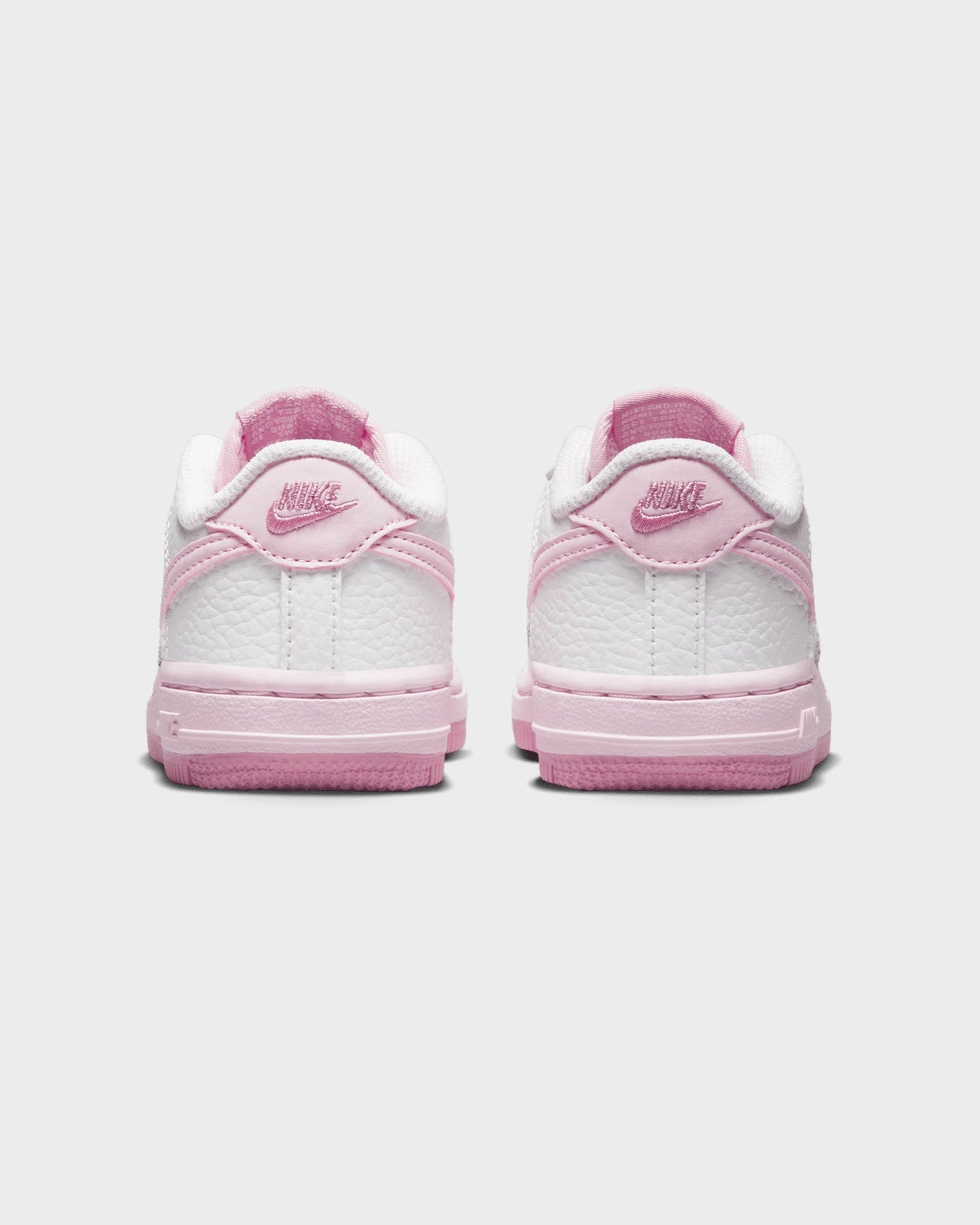 Nike Toddlers' Toddler Force 1 White/Pink Foam Eco Build Anti corrosion