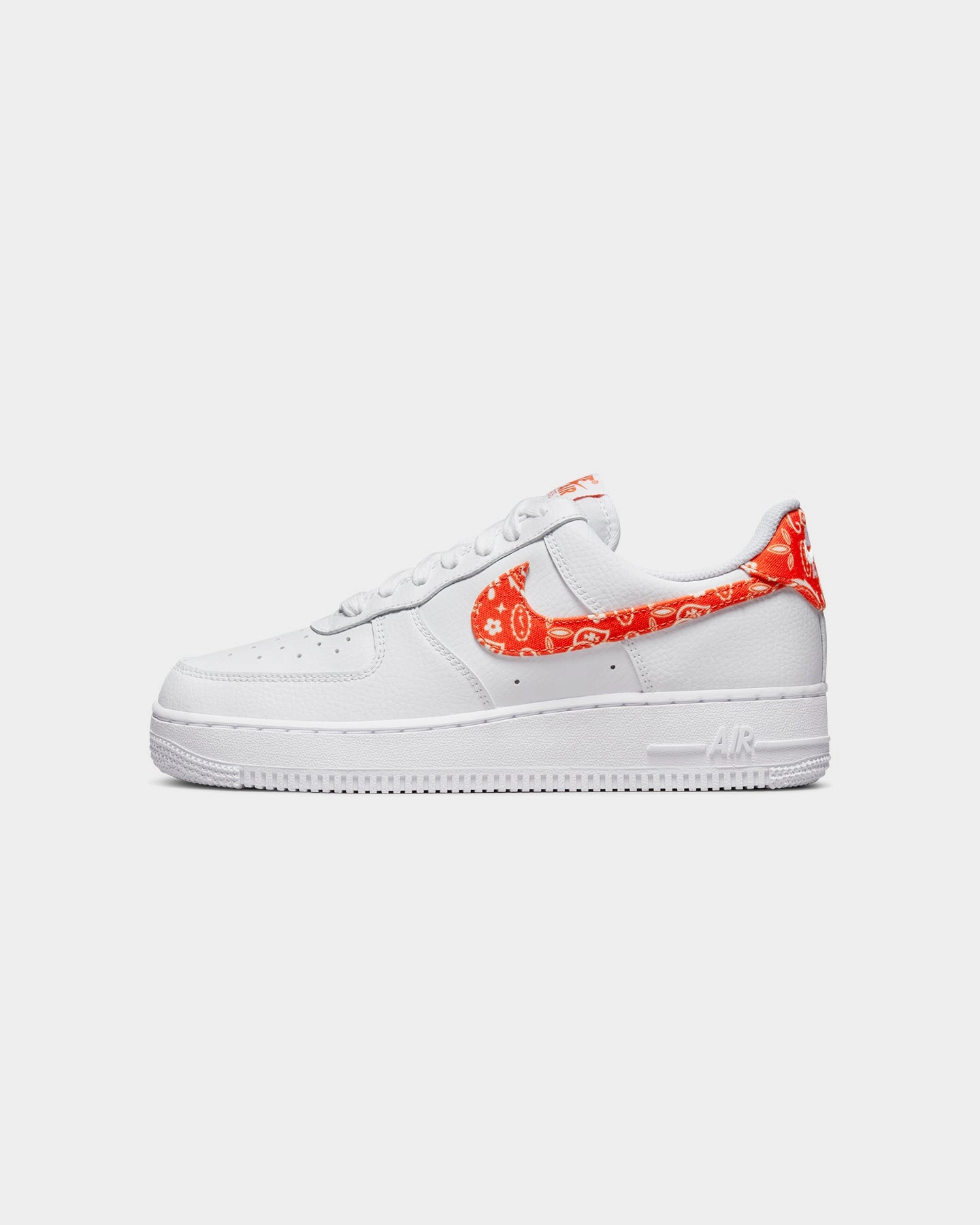 Nike Women's Air Force 1 '07 Essentials White/Rush Orange Arch Stability Technology